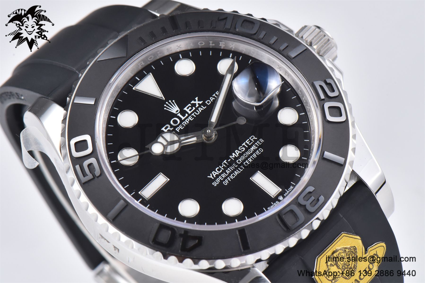 Yacht-Master 42mm 226659 Gold Factory 1:1 Best Edition Ceramic Bezel Black Dial on Oysterflex Strap VR3235 (Tungsten Heavy Version) - Image 5