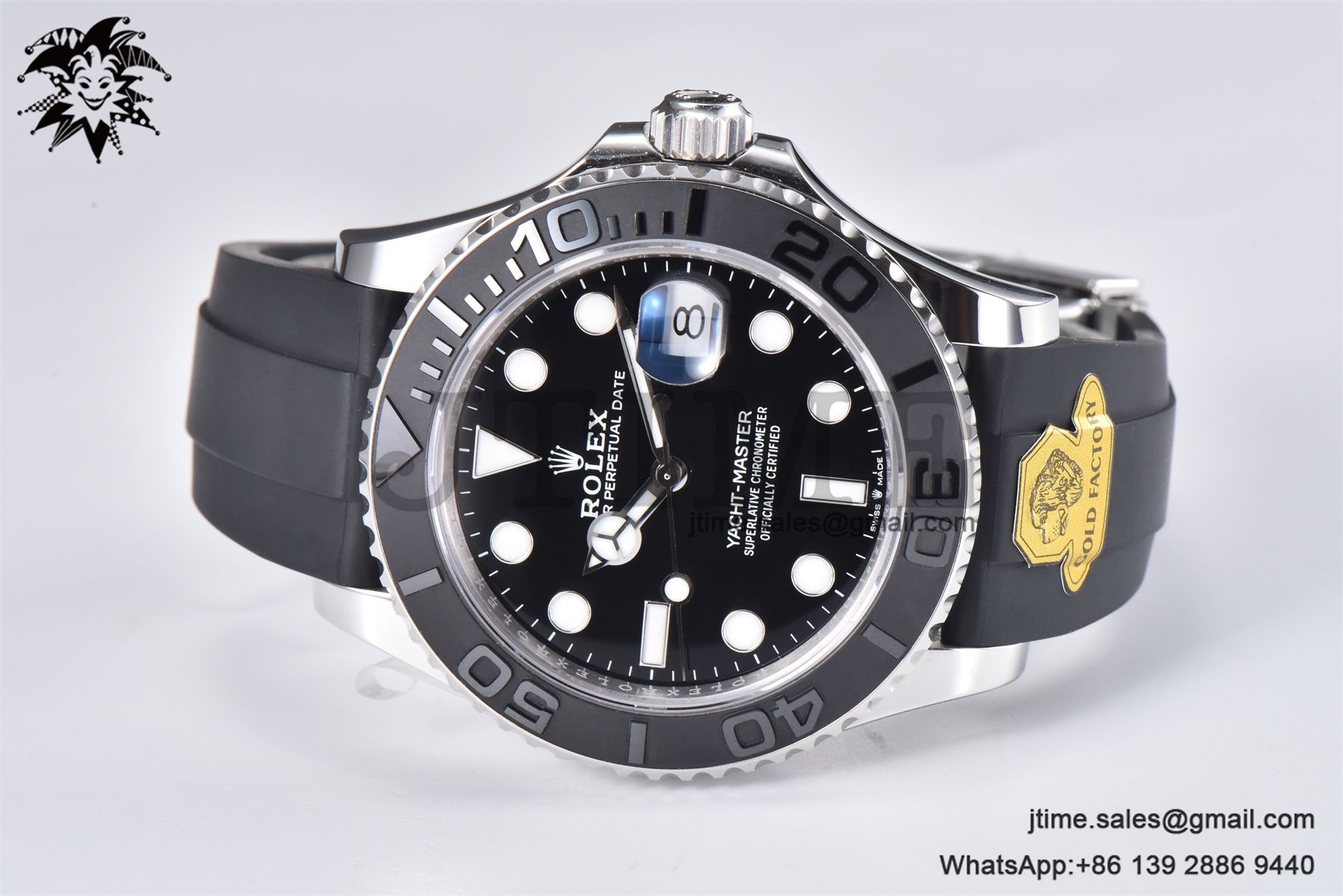 Yacht-Master 42mm 226659 Gold Factory 1:1 Best Edition Ceramic Bezel Black Dial on Oysterflex Strap VR3235 (Tungsten Heavy Version) - Image 4