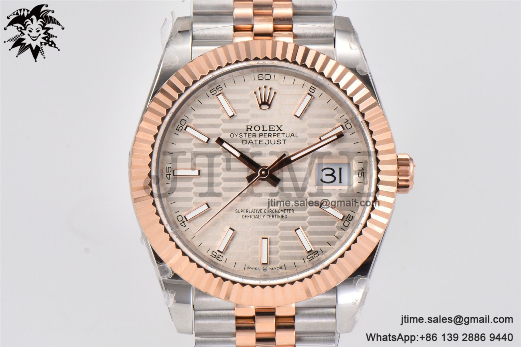 DateJust 41 126332 BPF 1:1 Best Edition Silver Fluted Dial on SS/RG Jubilee Bracelet VR3235 - Image 4