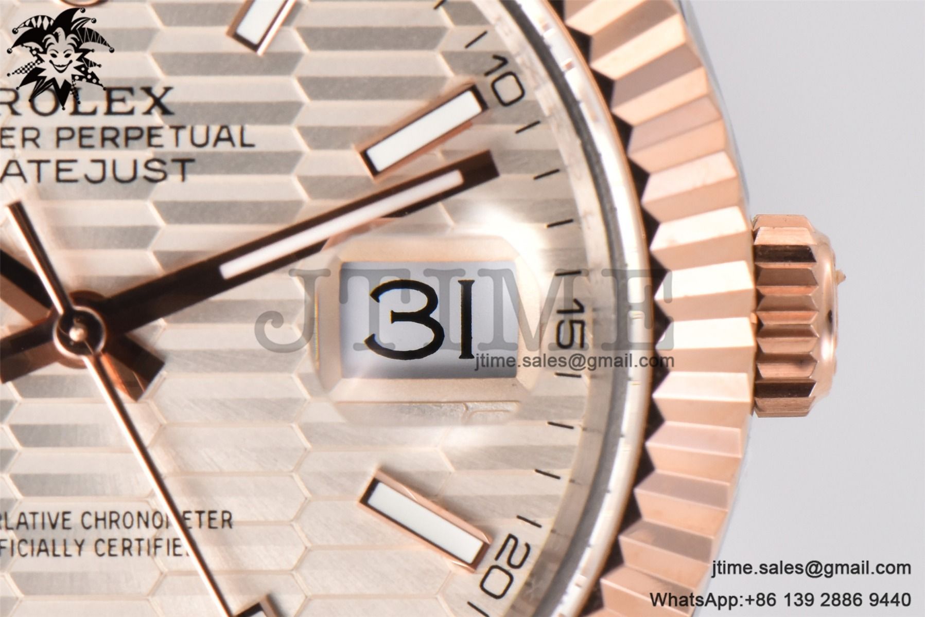 DateJust 41 126332 BPF 1:1 Best Edition Silver Fluted Dial on SS/RG Jubilee Bracelet VR3235 - Image 10