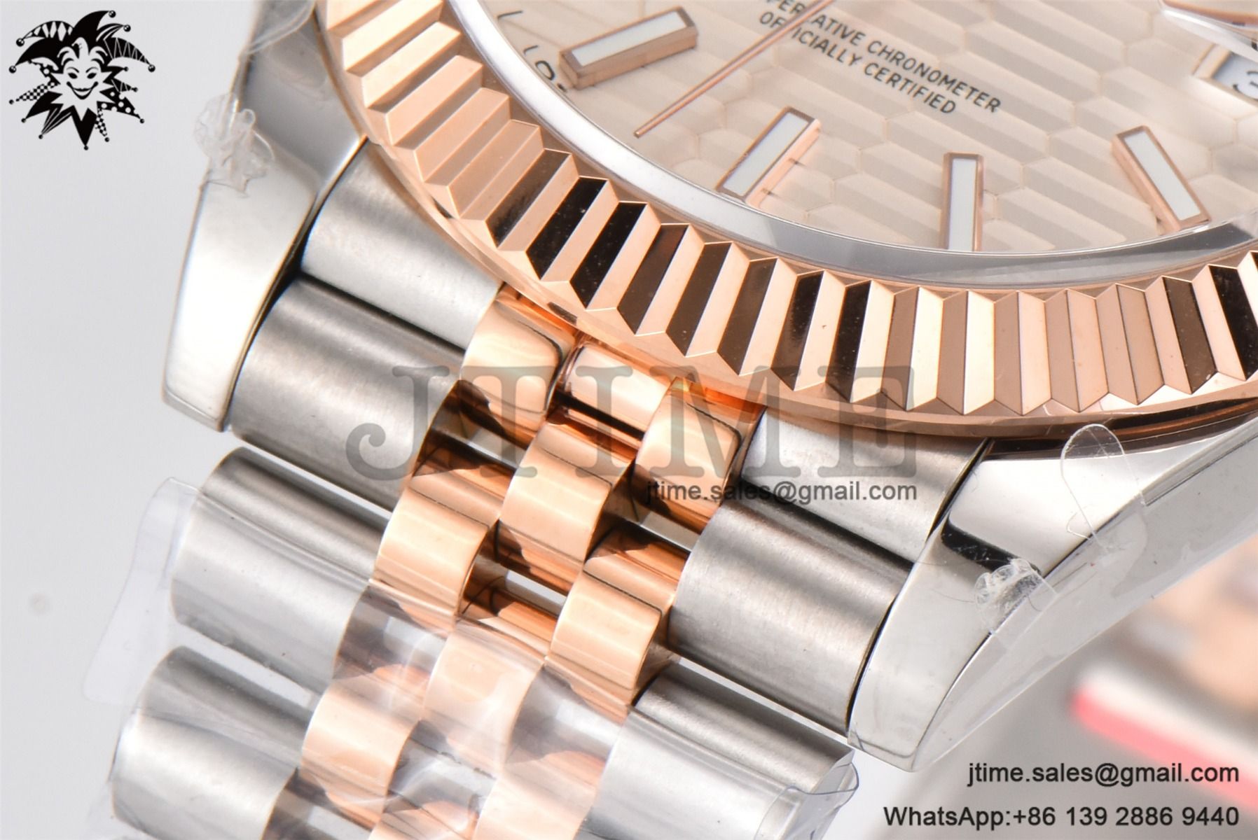 DateJust 41 126332 BPF 1:1 Best Edition Silver Fluted Dial on SS/RG Jubilee Bracelet VR3235 - Image 9
