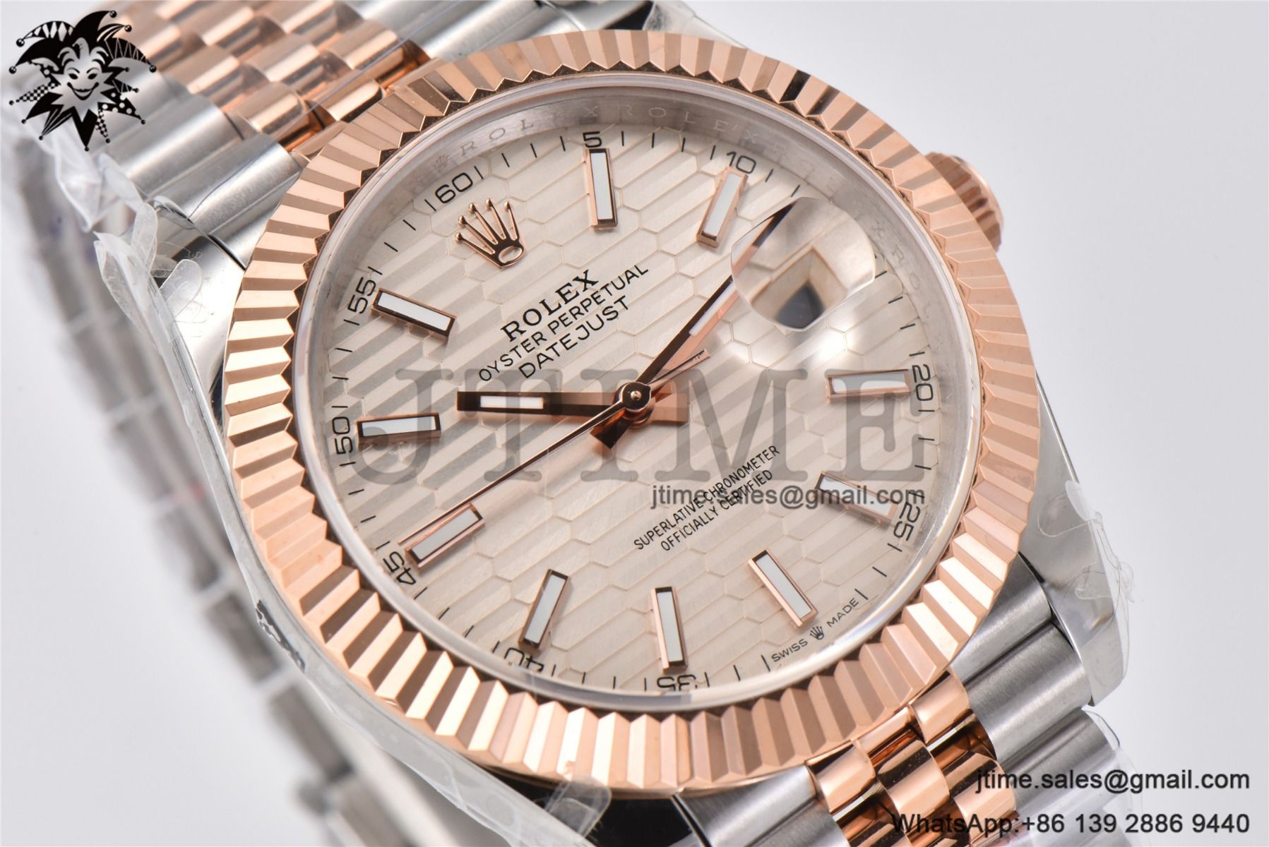 DateJust 41 126332 BPF 1:1 Best Edition Silver Fluted Dial on SS/RG Jubilee Bracelet VR3235 - Image 6