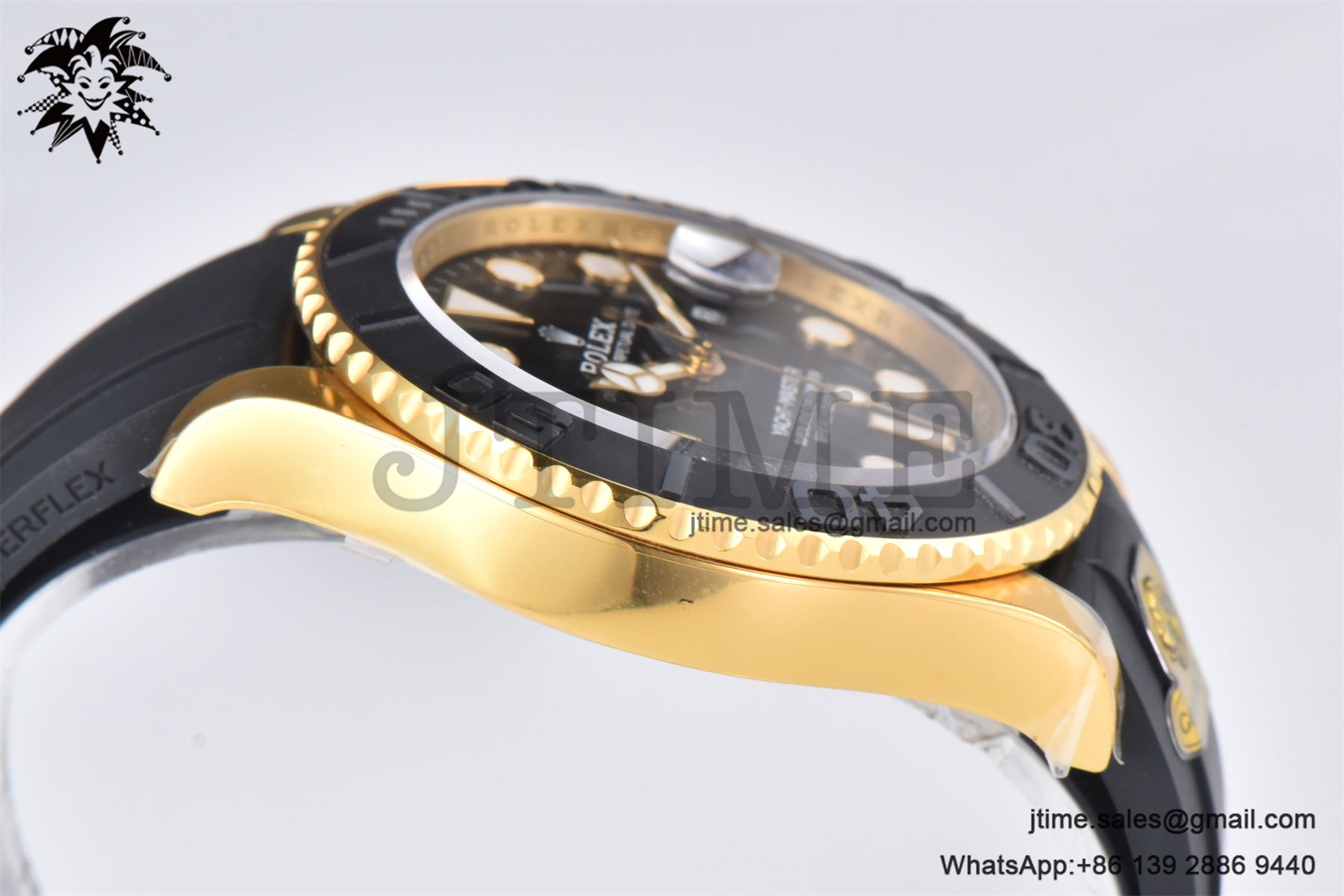 Yacht-Master 42mm 226658 Gold Factory 1:1 Best Edition Ceramic Bezel Black Dial on Oysterflex Strap VR3235 (Tungsten Heavy Version) - Image 7