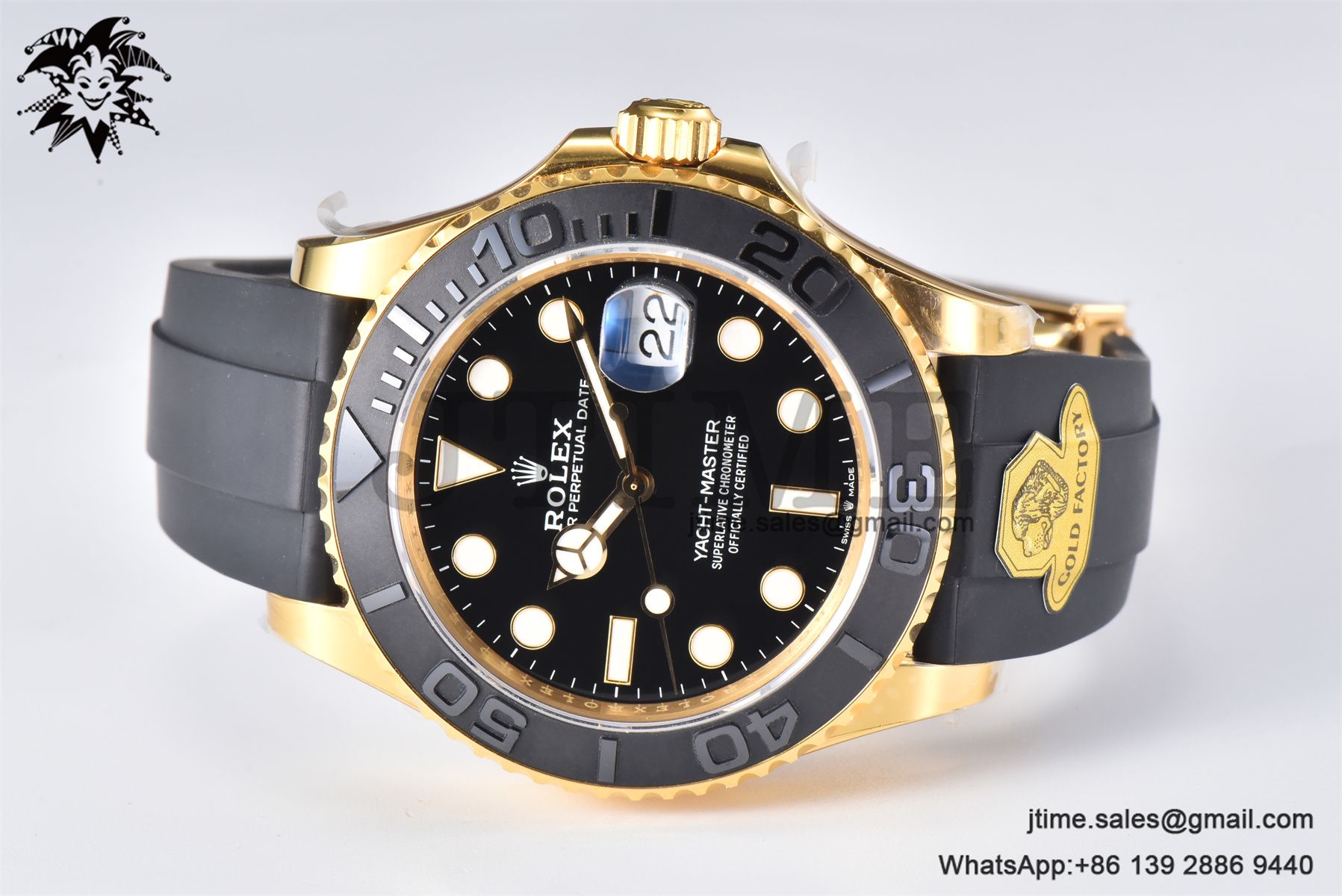 Yacht-Master 42mm 226658 Gold Factory 1:1 Best Edition Ceramic Bezel Black Dial on Oysterflex Strap VR3235 (Tungsten Heavy Version) - Image 5