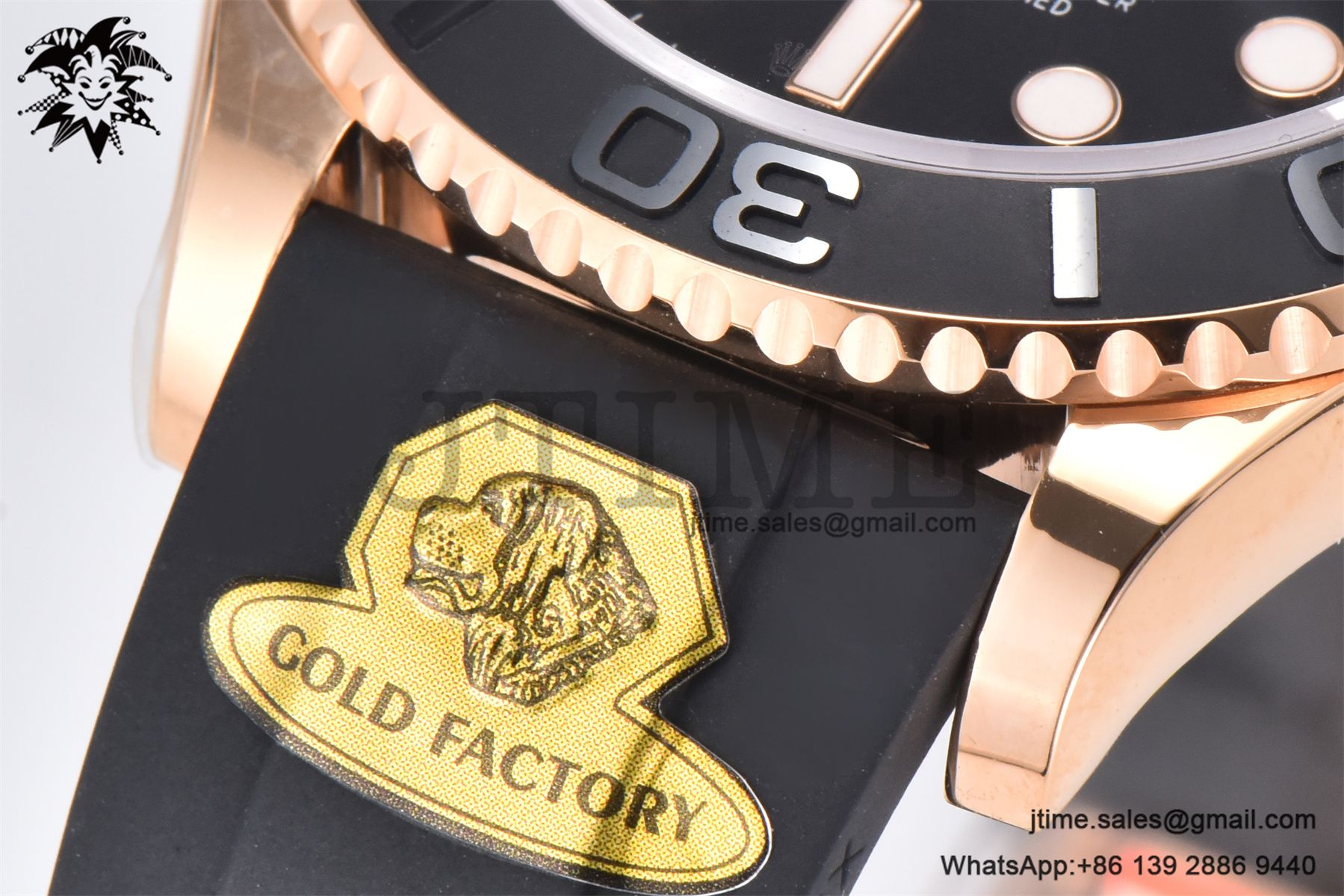 Yacht-Master 126655 Gold Factory 1:1 Best Edition Black Ceramic Bezel on Oysterflex Strap VR3235 (Tungsten Heavy Version) - Image 14