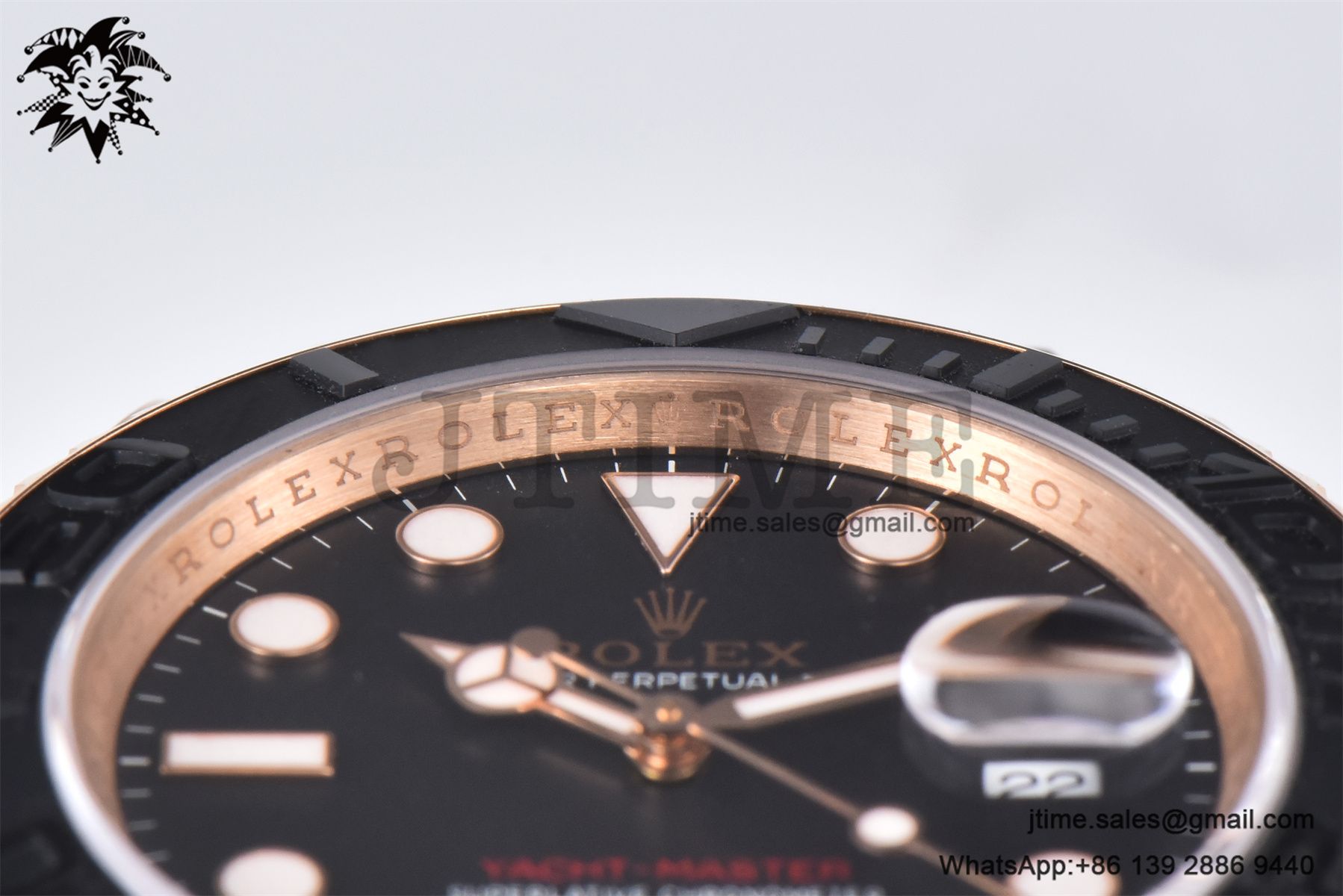 Yacht-Master 126655 Gold Factory 1:1 Best Edition Black Ceramic Bezel on Oysterflex Strap VR3235 (Tungsten Heavy Version) - Image 15