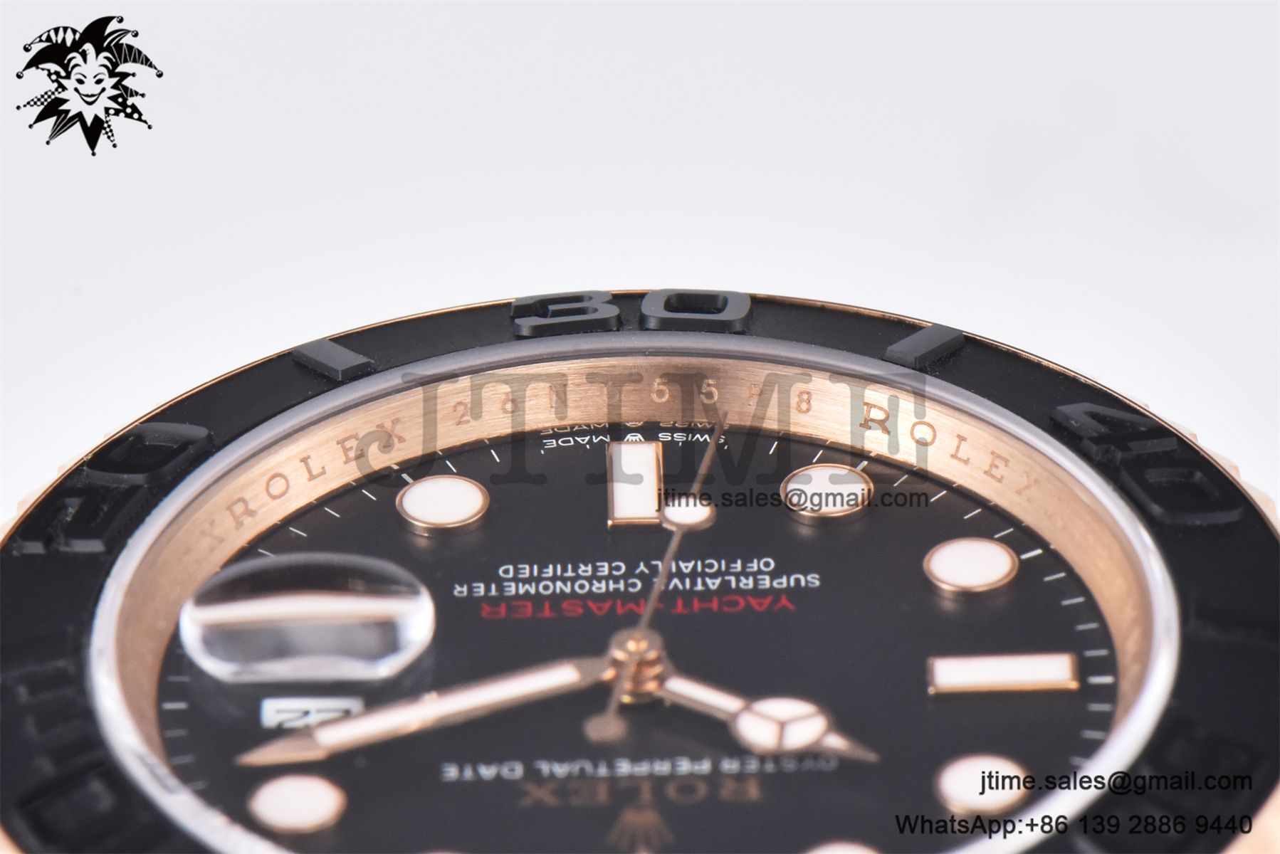 Yacht-Master 126655 Gold Factory 1:1 Best Edition Black Ceramic Bezel on Oysterflex Strap VR3235 (Tungsten Heavy Version) - Image 16