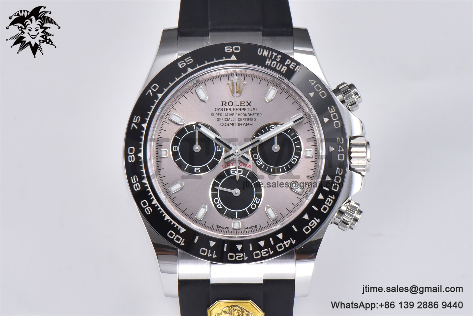 Daytona 116519 Gold Factory 1:1 Best Edition Grey Dial on Oysterflex Rubber Strap SA4130(Tungsten Heavy Version) - Image 3