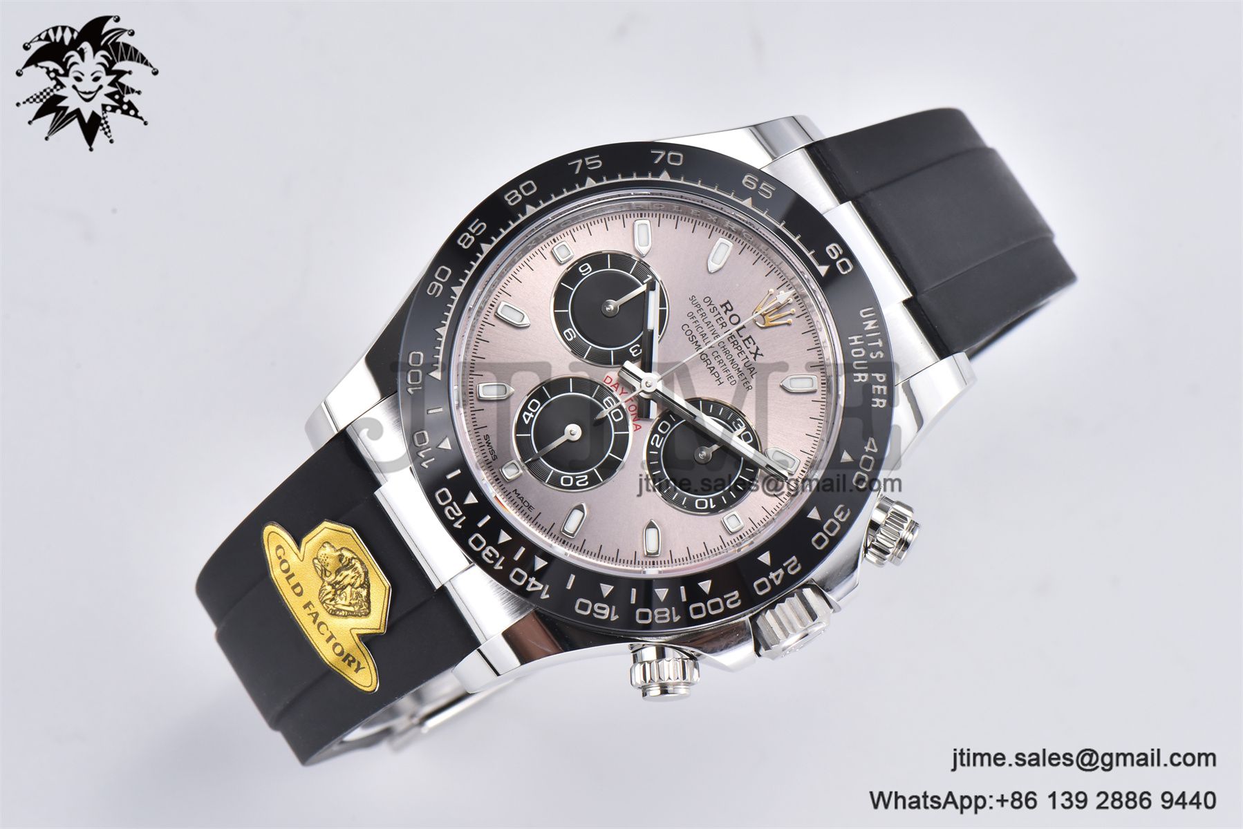 Daytona 116519 Gold Factory 1:1 Best Edition Grey Dial on Oysterflex Rubber Strap SA4130(Tungsten Heavy Version) - Image 4