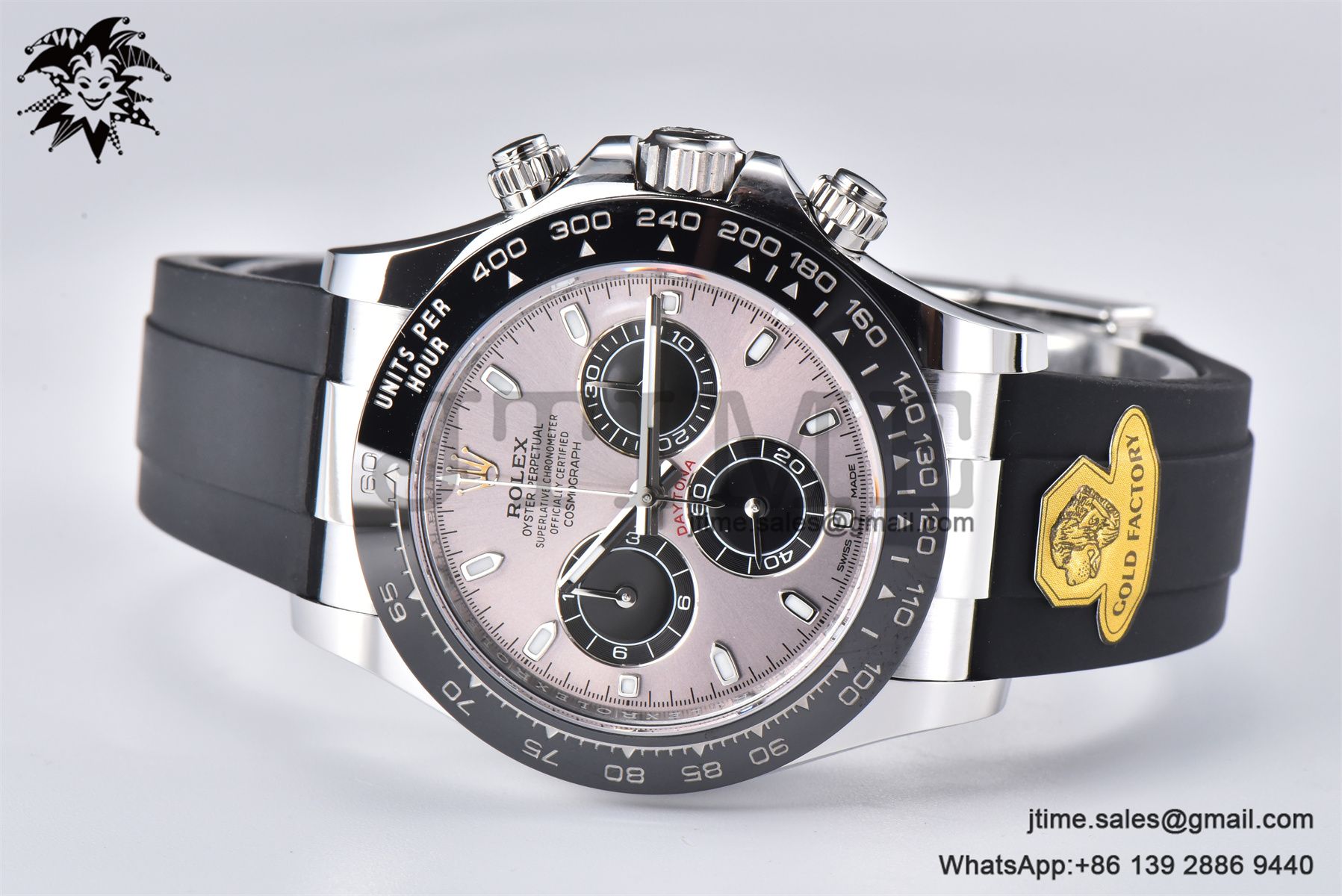 Daytona 116519 Gold Factory 1:1 Best Edition Grey Dial on Oysterflex Rubber Strap SA4130(Tungsten Heavy Version) - Image 5