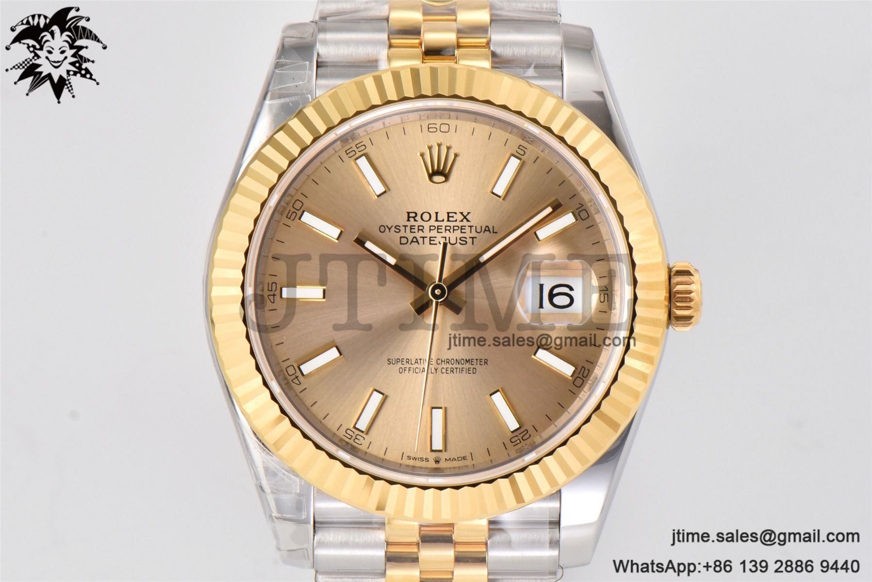 DateJust 36 126333 904L SS/YG VSF 1:1 Best Edition Gold Dial on Jubilee Bracelet VS3235 - Image 3