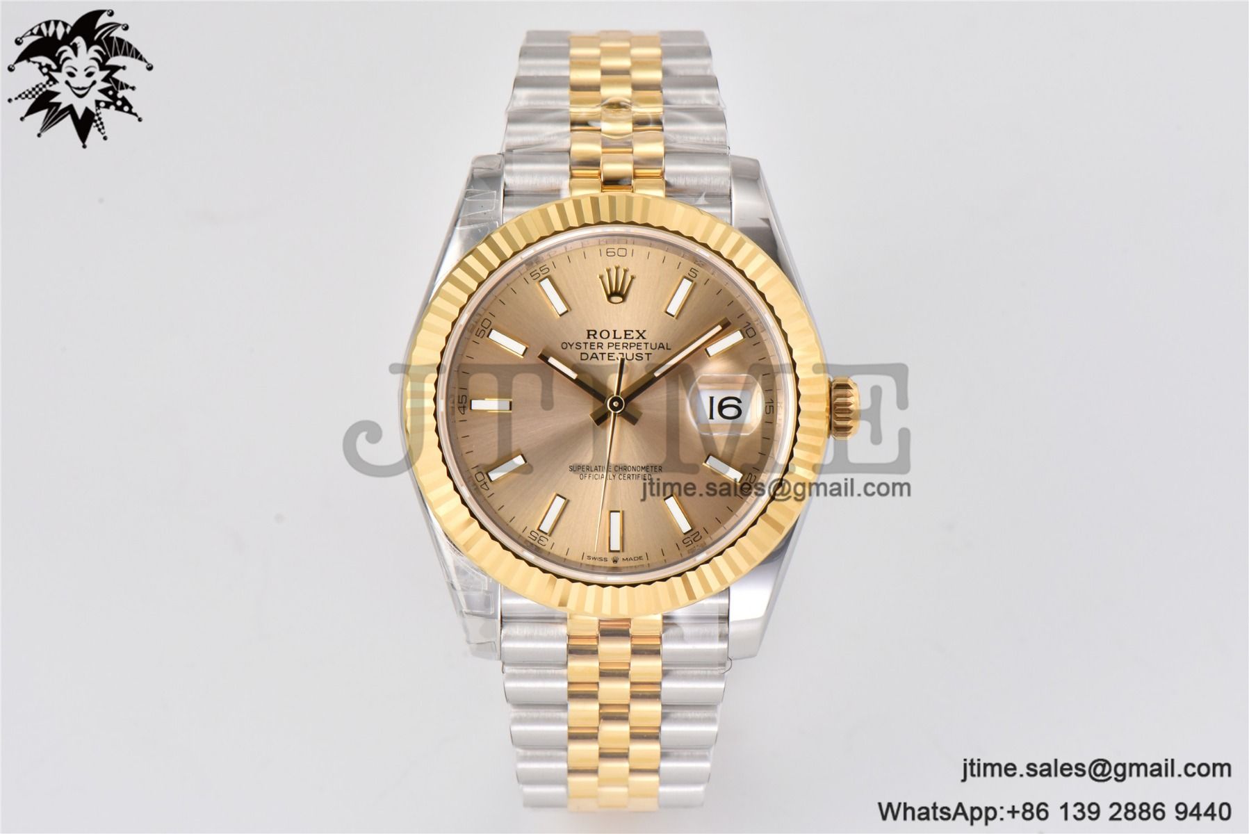 DateJust 36 126333 904L SS/YG VSF 1:1 Best Edition Gold Dial on Jubilee Bracelet VS3235 - Image 2