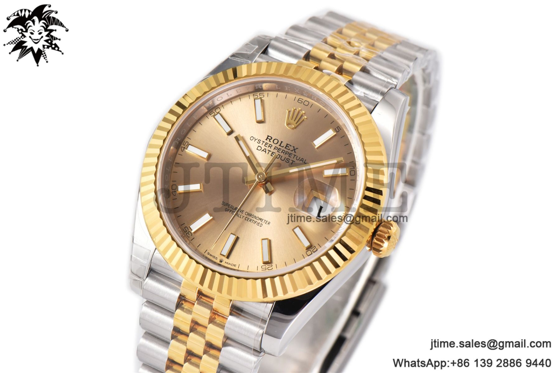 DateJust 36 126333 904L SS/YG VSF 1:1 Best Edition Gold Dial on Jubilee Bracelet VS3235