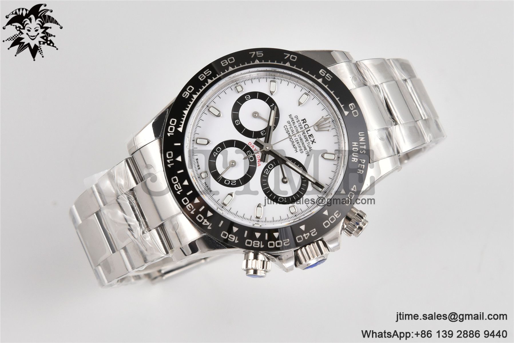 Daytona Panda 116500 AR+F 1:1 Best Edition White Dial On 904L SS Case and Bracelet SA4130 - Image 2