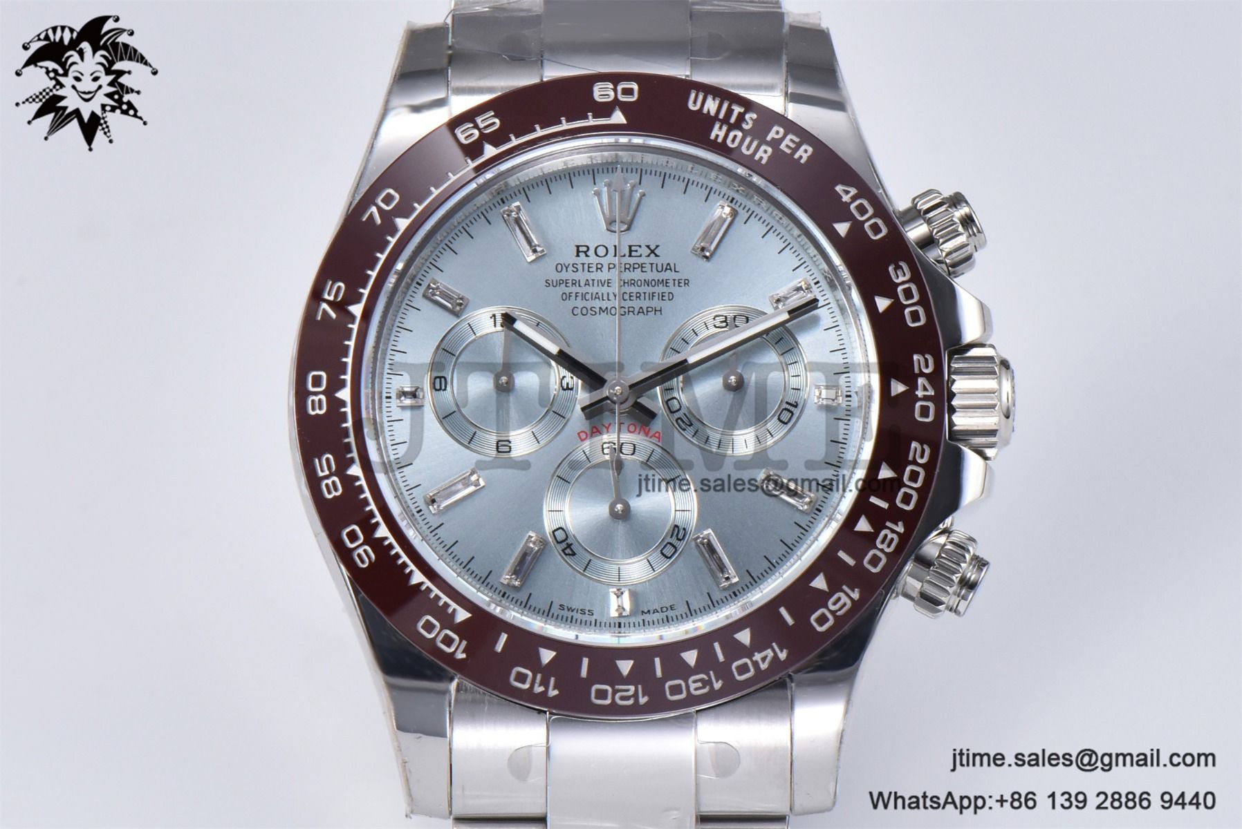 Daytona 116506 SS 904L APSF 1:1 Best Edition Brown Ceramic Bezel Ice Blue Dial on SS Bracelet SH4130 - Image 4