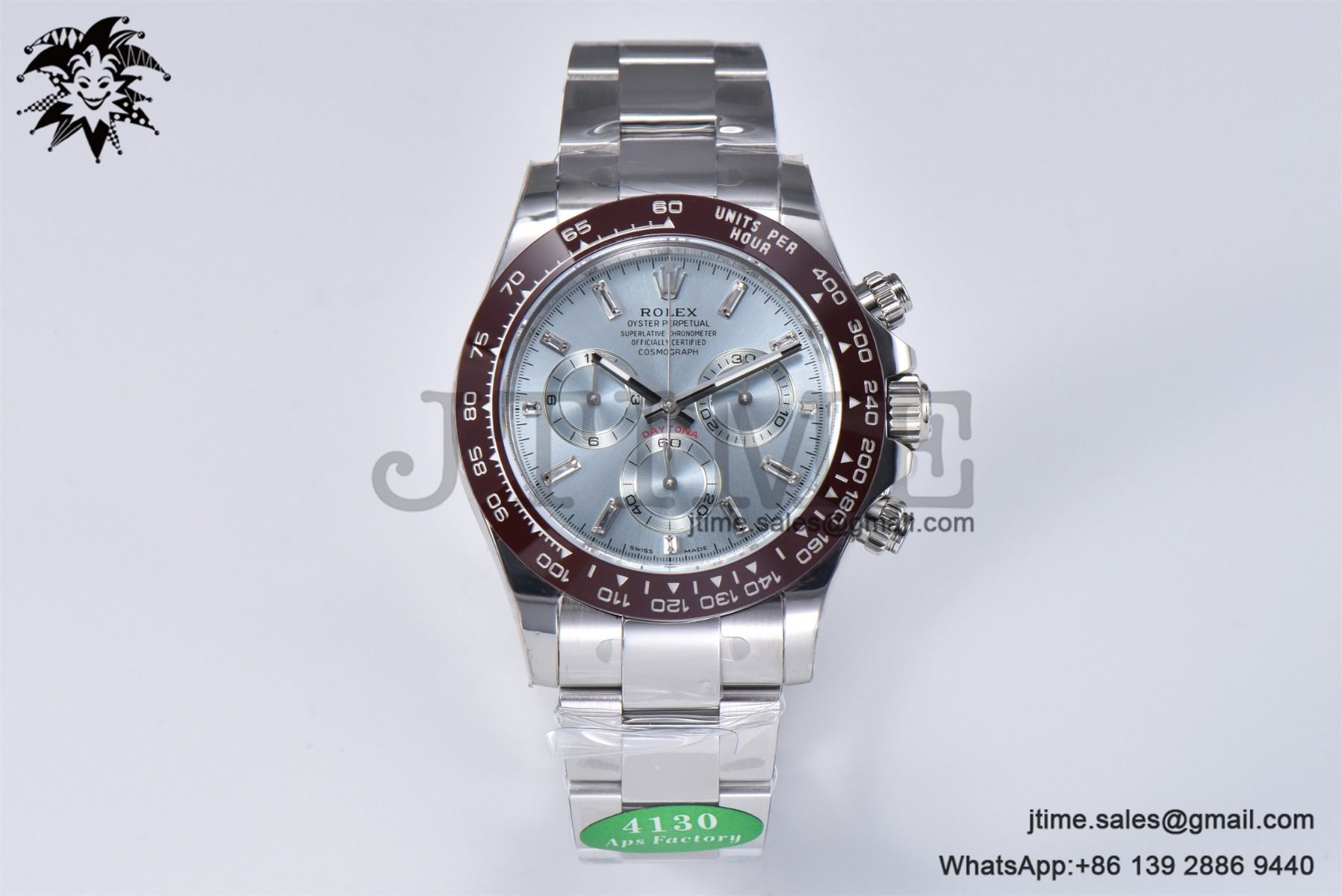 Daytona 116506 SS 904L APSF 1:1 Best Edition Brown Ceramic Bezel Ice Blue Dial on SS Bracelet SH4130 - Image 3
