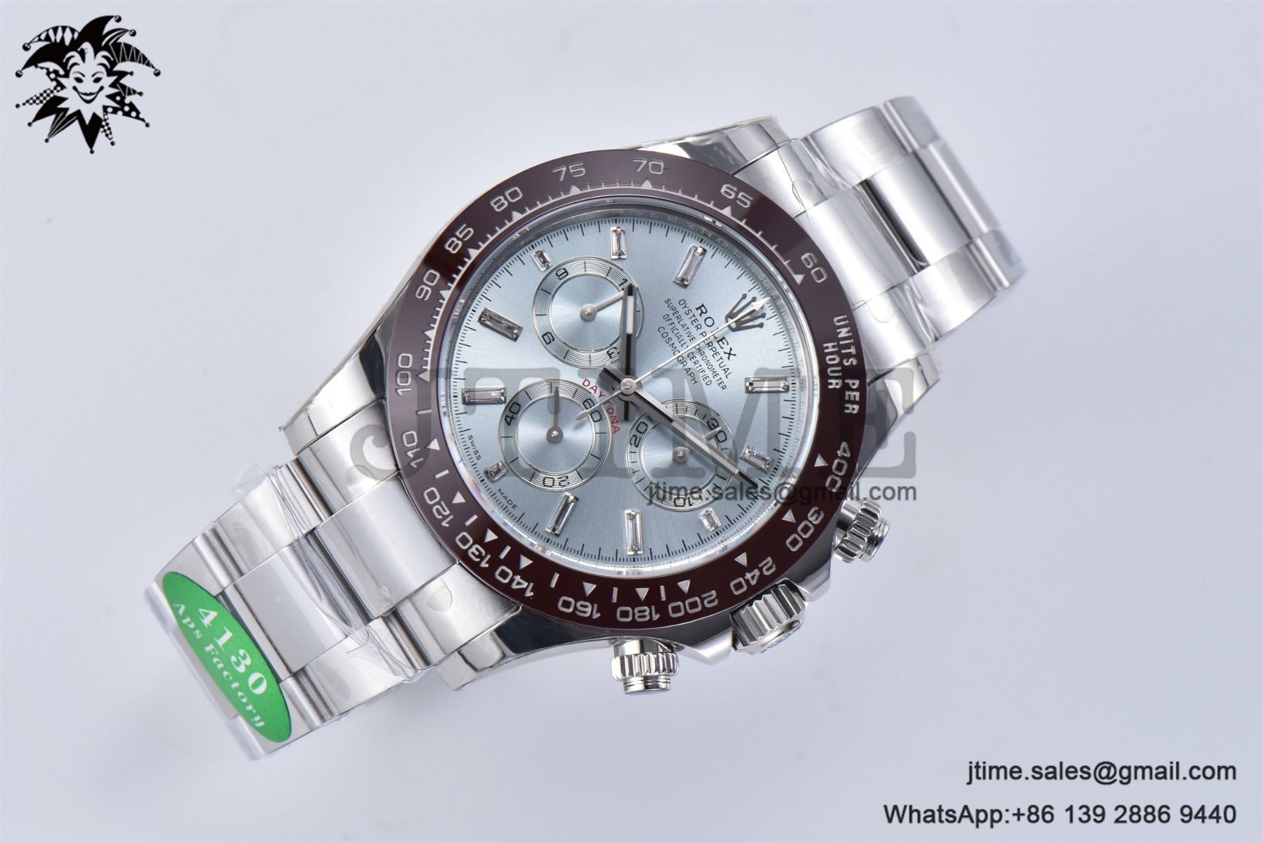Daytona 116506 SS 904L APSF 1:1 Best Edition Brown Ceramic Bezel Ice Blue Dial on SS Bracelet SH4130 - Image 6