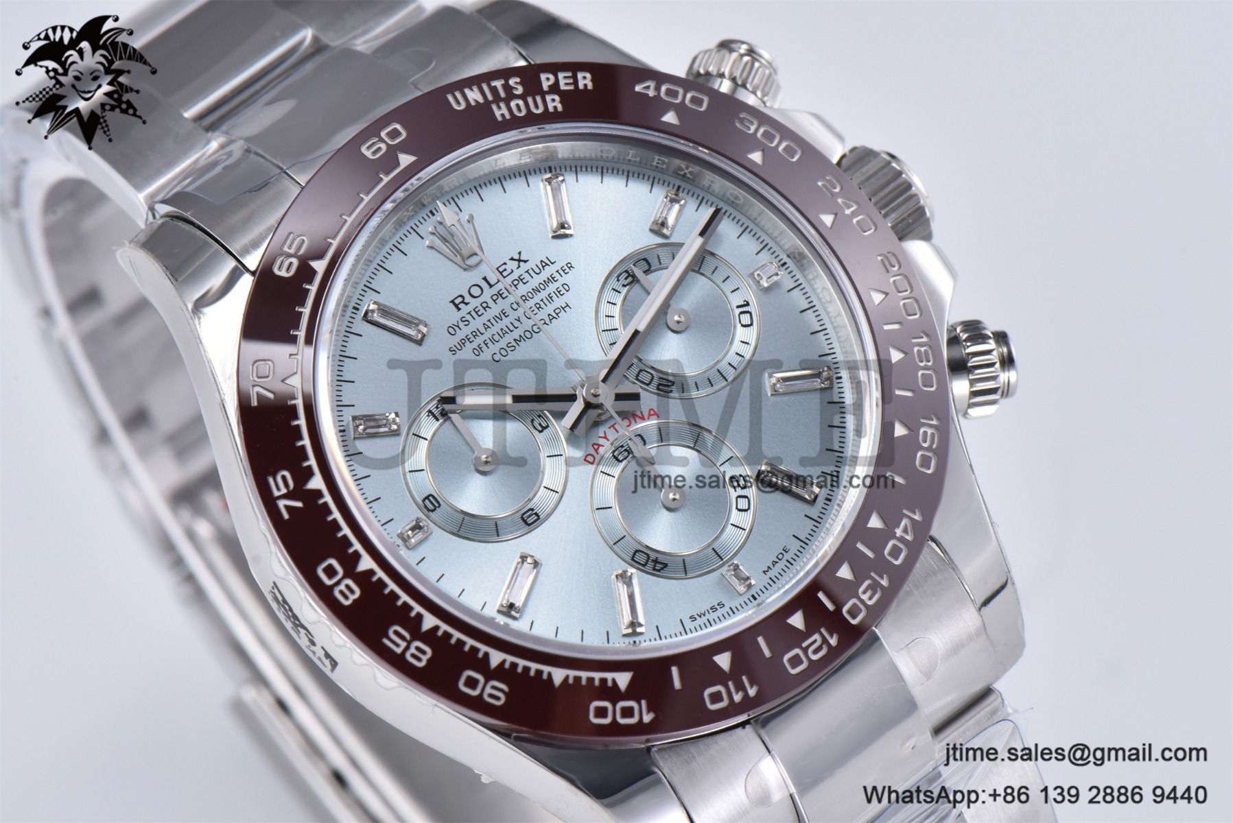 Daytona 116506 SS 904L APSF 1:1 Best Edition Brown Ceramic Bezel Ice Blue Dial on SS Bracelet SH4130 - Image 7