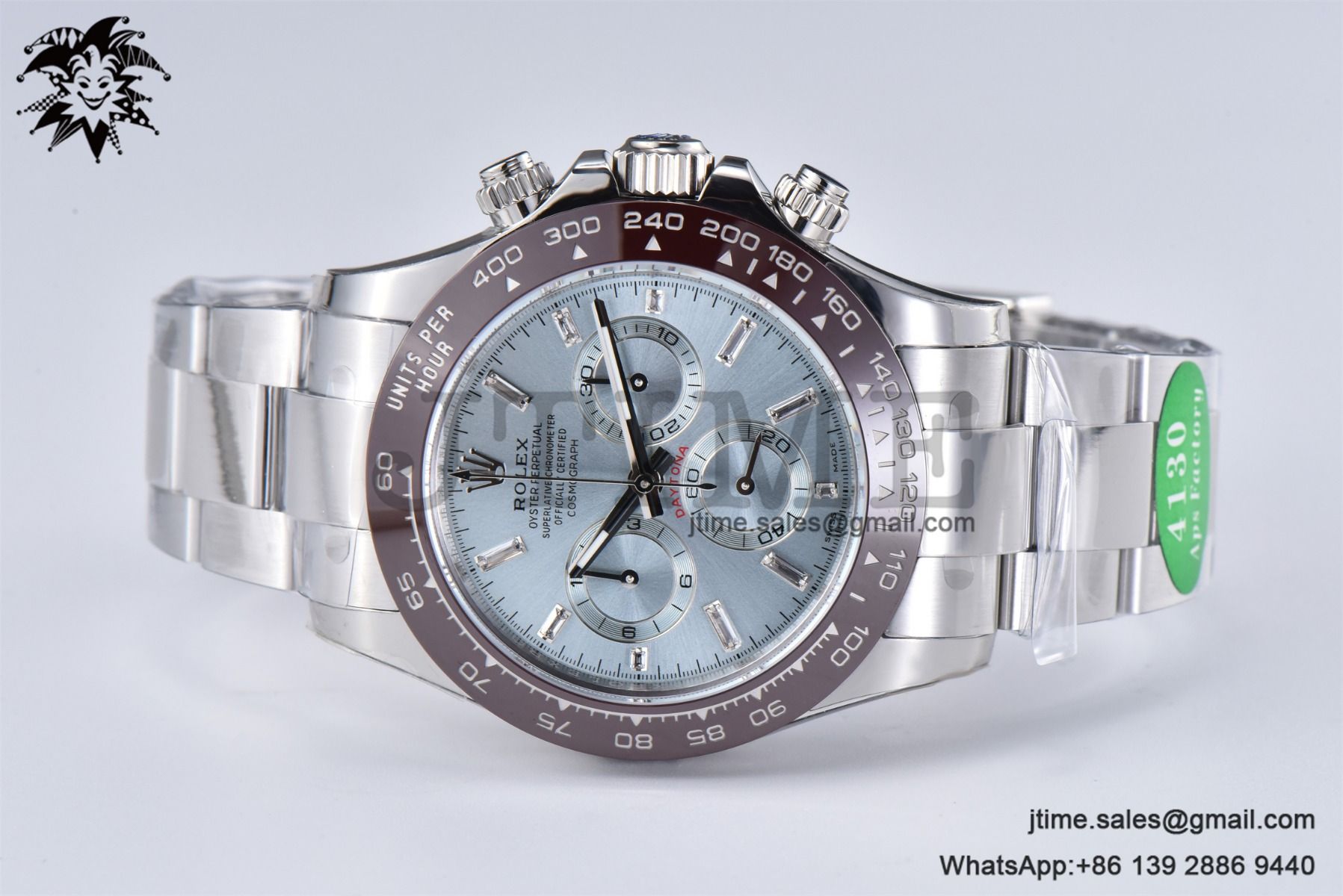 Daytona 116506 SS 904L APSF 1:1 Best Edition Brown Ceramic Bezel Ice Blue Dial on SS Bracelet SH4130 - Image 5