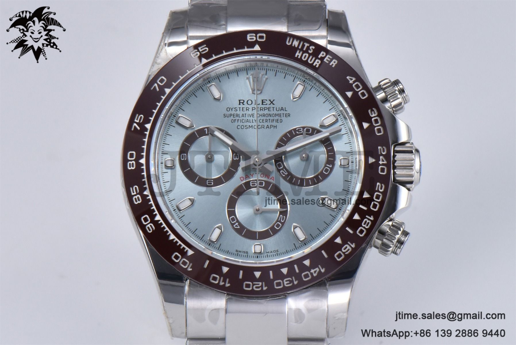 Daytona 116506 SS 904L APSF 1:1 Best Edition Brown Ceramic Bezel Ice Blue Sticker Dial on SS Bracelet SH4130 - Image 3
