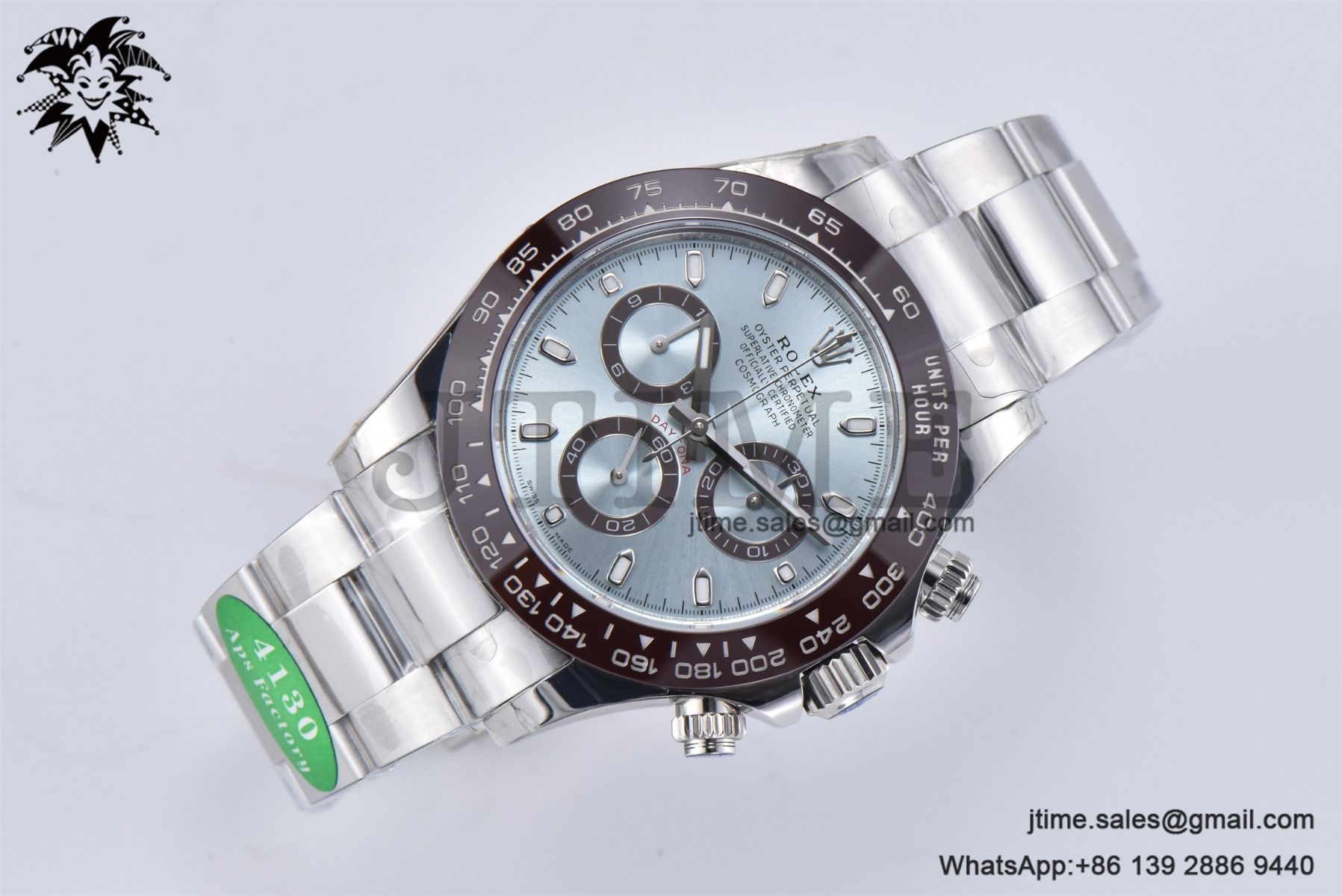 Daytona 116506 SS 904L APSF 1:1 Best Edition Brown Ceramic Bezel Ice Blue Sticker Dial on SS Bracelet SH4130 - Image 5