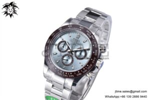 Daytona 116506 SS 904L APSF 1:1 Best Edition Brown Ceramic Bezel Ice Blue Sticker Dial on SS Bracelet SH4130
