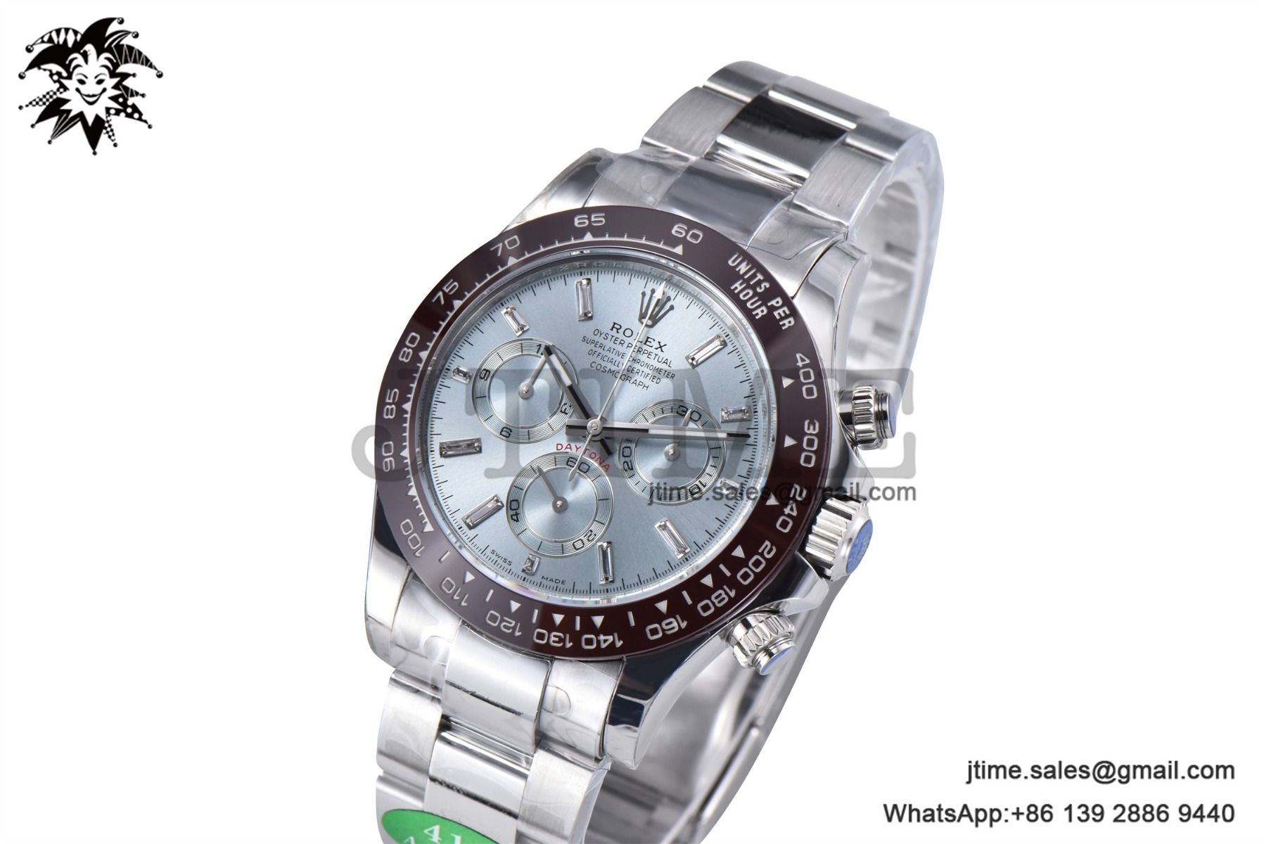 Daytona 116506 SS 904L APSF 1:1 Best Edition Brown Ceramic Bezel Ice Blue Dial on SS Bracelet SH4130