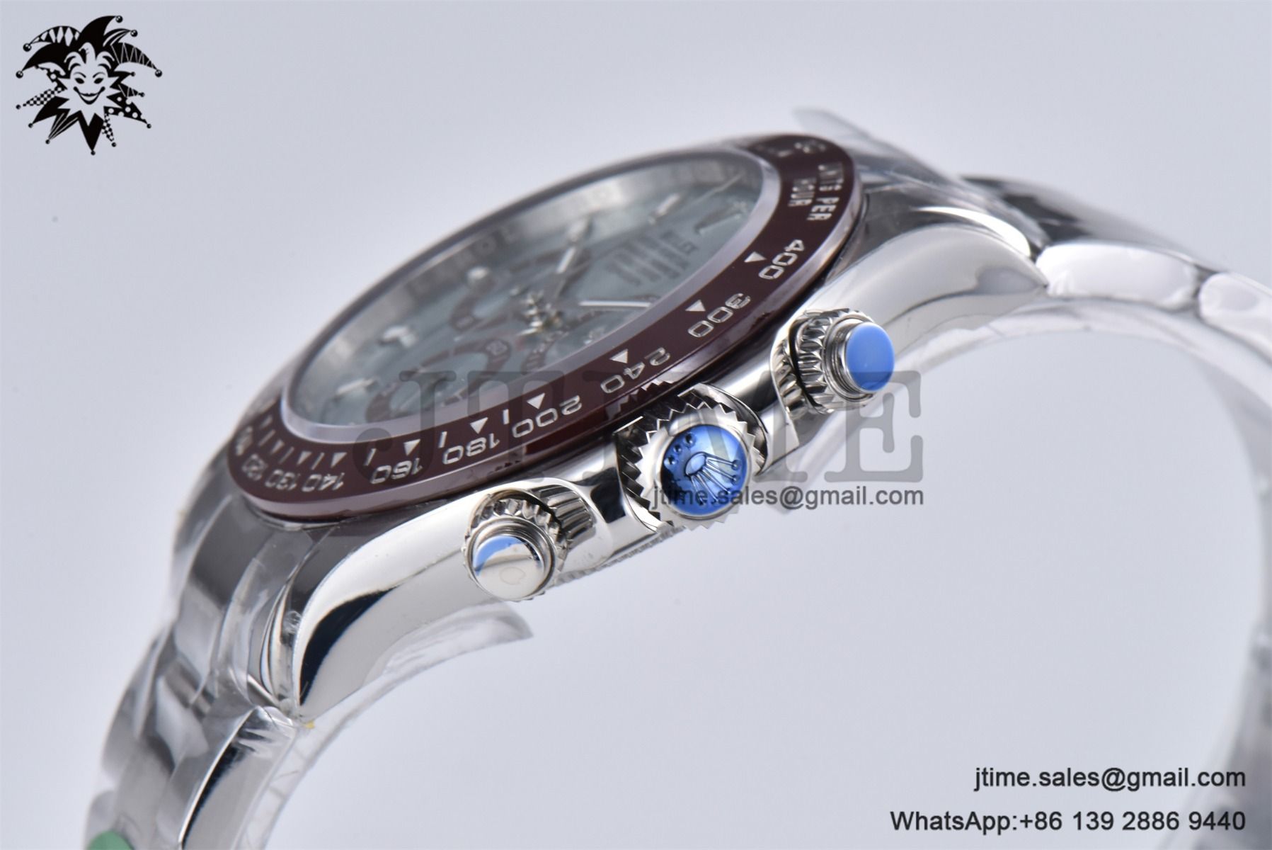 Daytona 116506 SS 904L APSF 1:1 Best Edition Brown Ceramic Bezel Ice Blue Sticker Dial on SS Bracelet SH4130 - Image 7