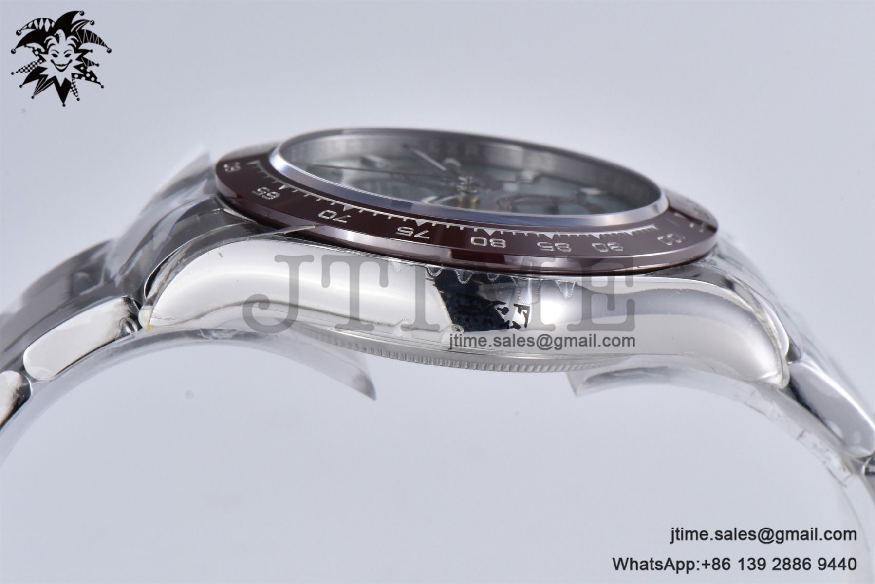 Daytona 116506 SS 904L APSF 1:1 Best Edition Brown Ceramic Bezel Ice Blue Sticker Dial on SS Bracelet SH4130 - Image 6