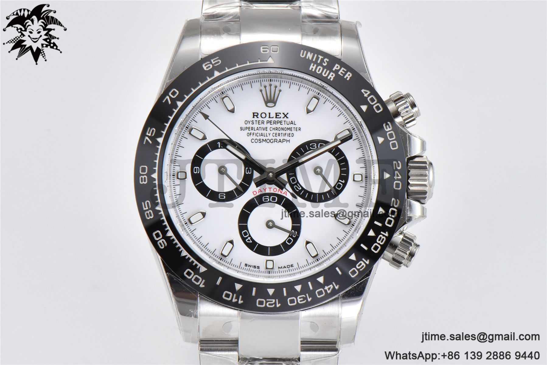 Daytona Panda 116500 AR+F 1:1 Best Edition White Dial On 904L SS Case and Bracelet SA4130 - Image 4