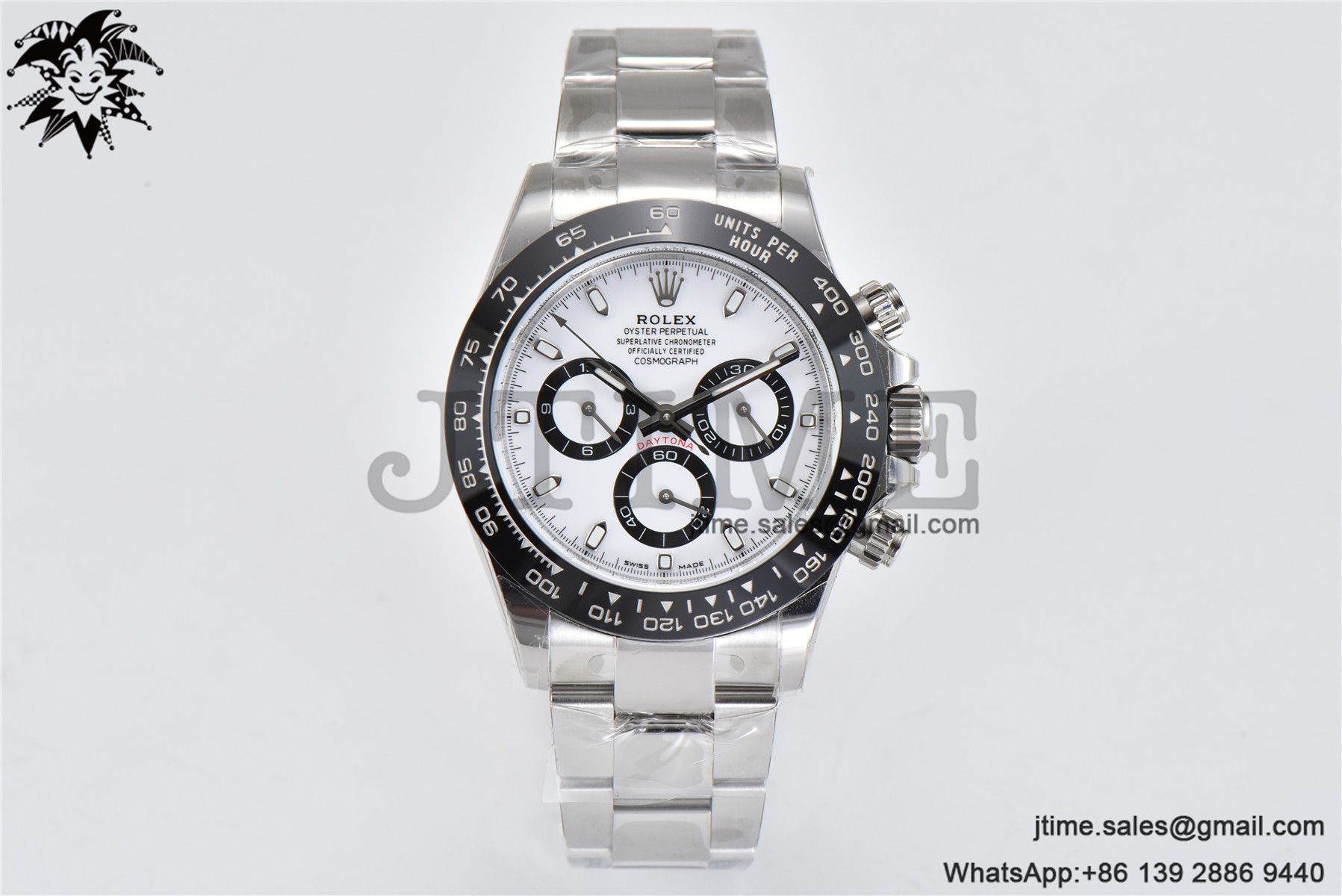 Daytona Panda 116500 AR+F 1:1 Best Edition White Dial On 904L SS Case and Bracelet SA4130 - Image 3