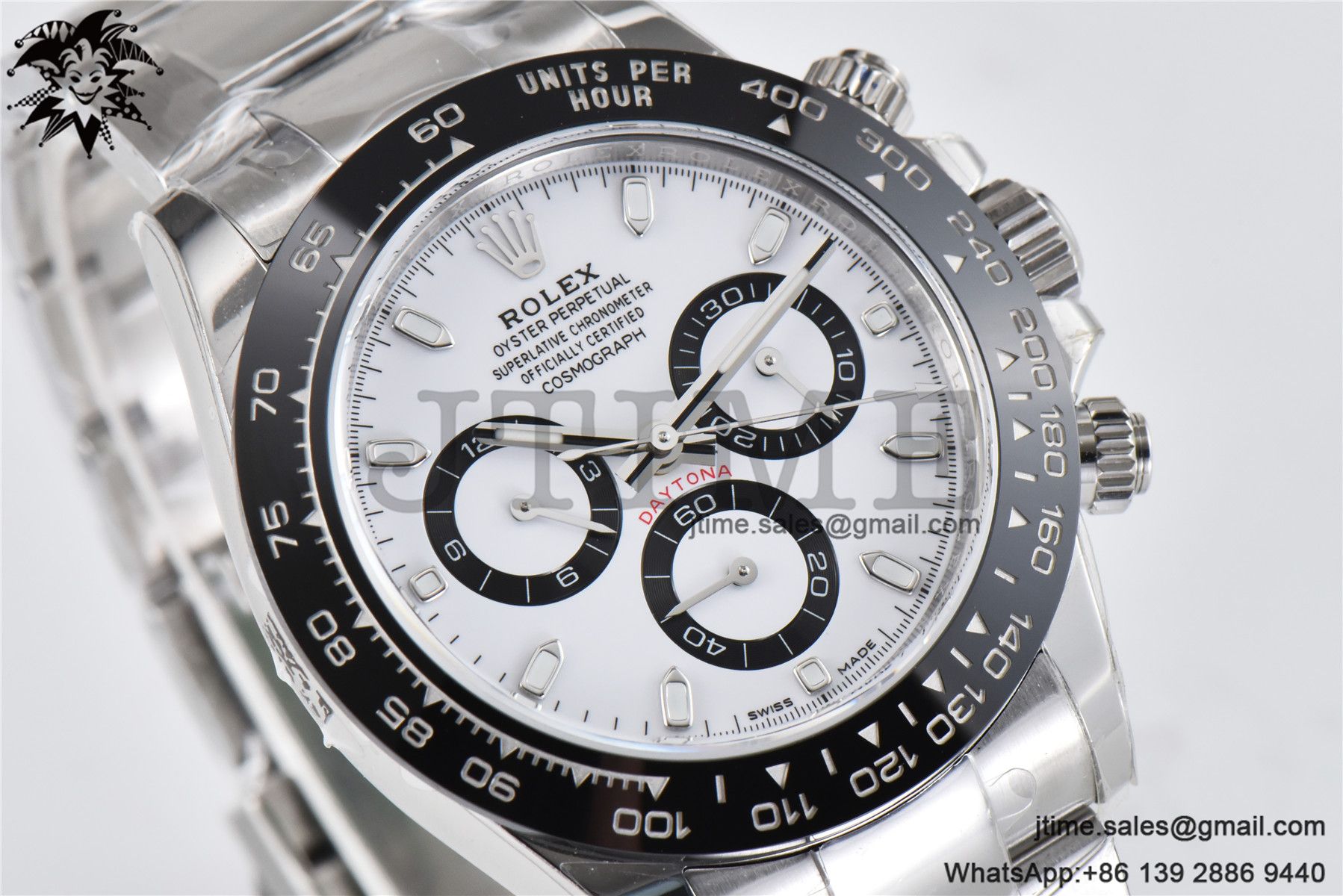 Daytona Panda 116500 AR+F 1:1 Best Edition White Dial On 904L SS Case and Bracelet SA4130 - Image 10