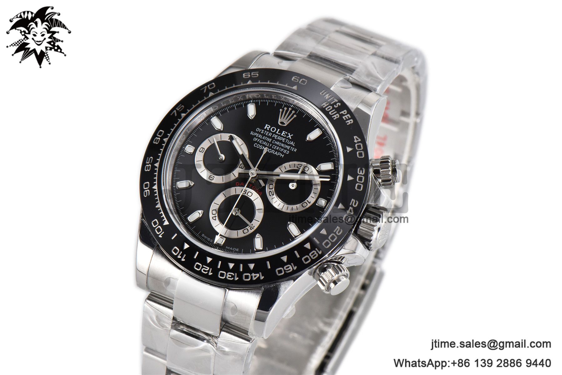 Daytona 116500 BTF 1:1 Best Edition 904L SS Case and Bracelet Black Dial SA4130