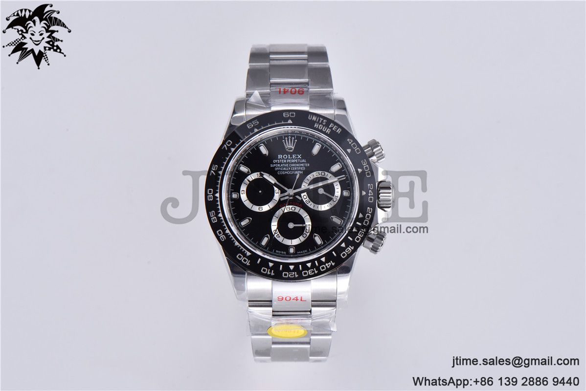 Daytona 116500 Noob 1:1 Best Edition 904L SS Case and Bracelet Black Dial SA4130 V4 - Image 3