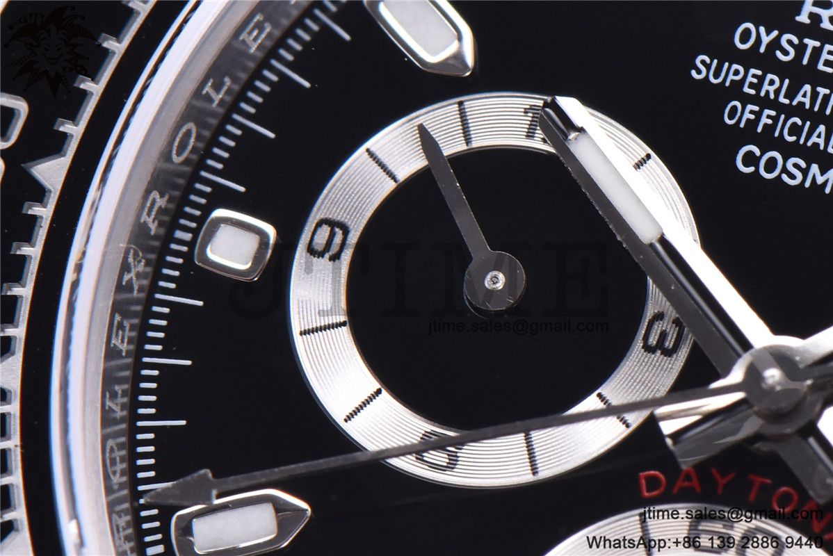 Daytona 116500 Noob 1:1 Best Edition 904L SS Case and Bracelet Black Dial SA4130 V4 - Image 7