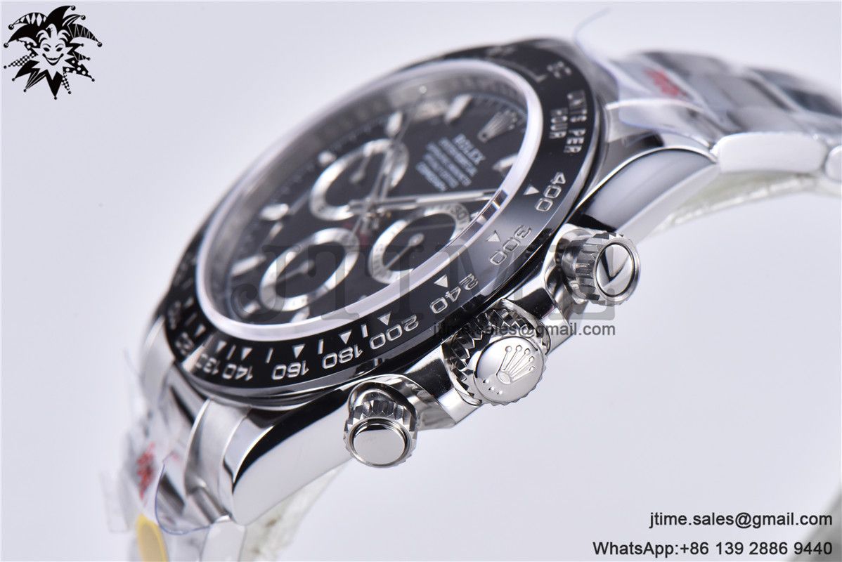 Daytona 116500 Noob 1:1 Best Edition 904L SS Case and Bracelet Black Dial SA4130 V4 - Image 8