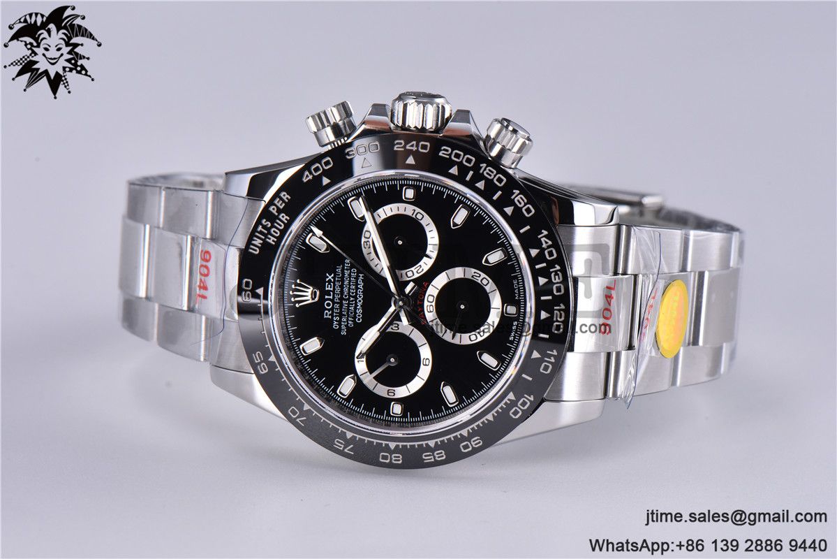 Daytona 116500 Noob 1:1 Best Edition 904L SS Case and Bracelet Black Dial SA4130 V4 - Image 4