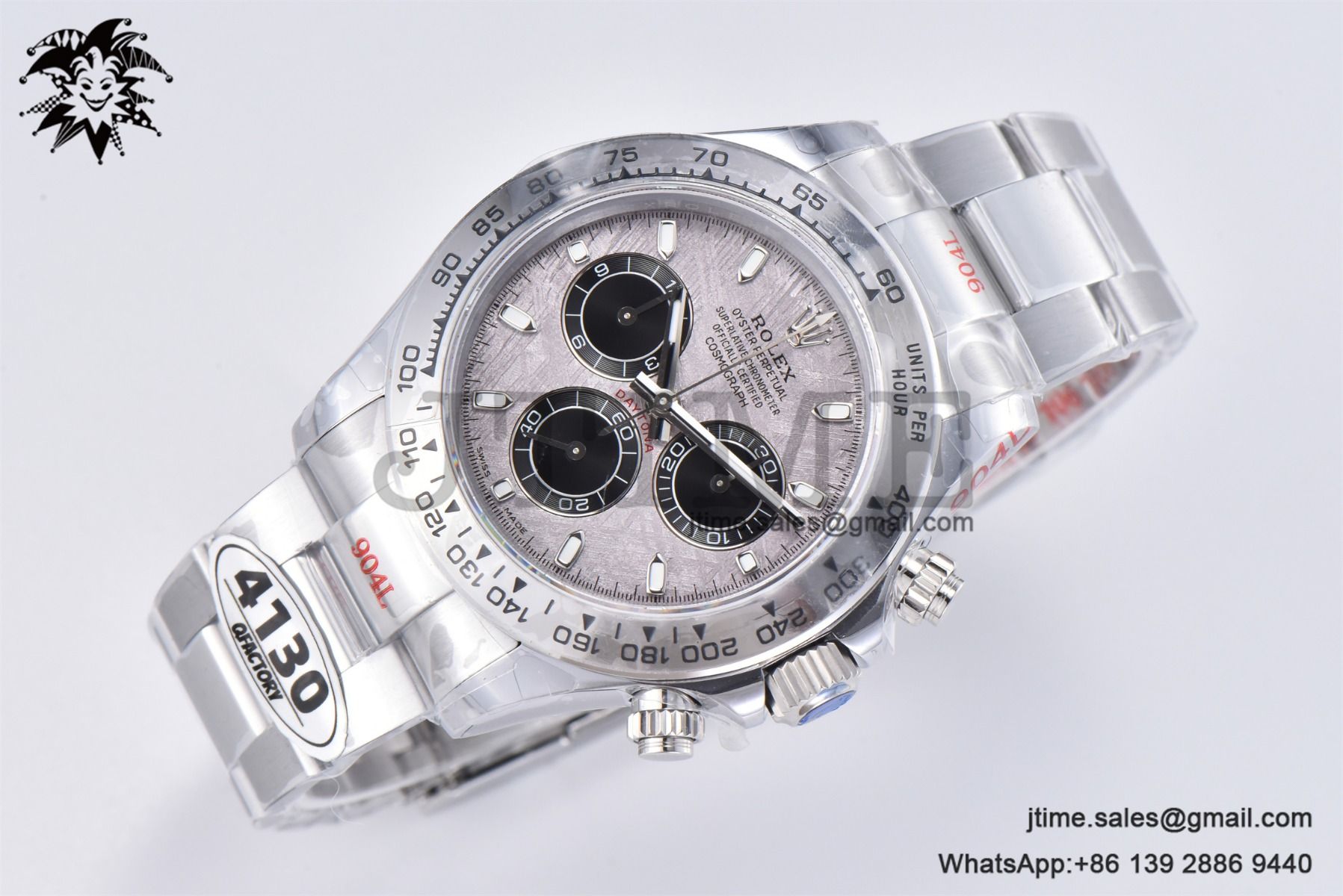 Daytona 116506 40mm SS QF 1:1 Best Edition Meteorite Dial on SS Bracelet SH4130 V3 (Tungsten Heavy Version) - Image 7