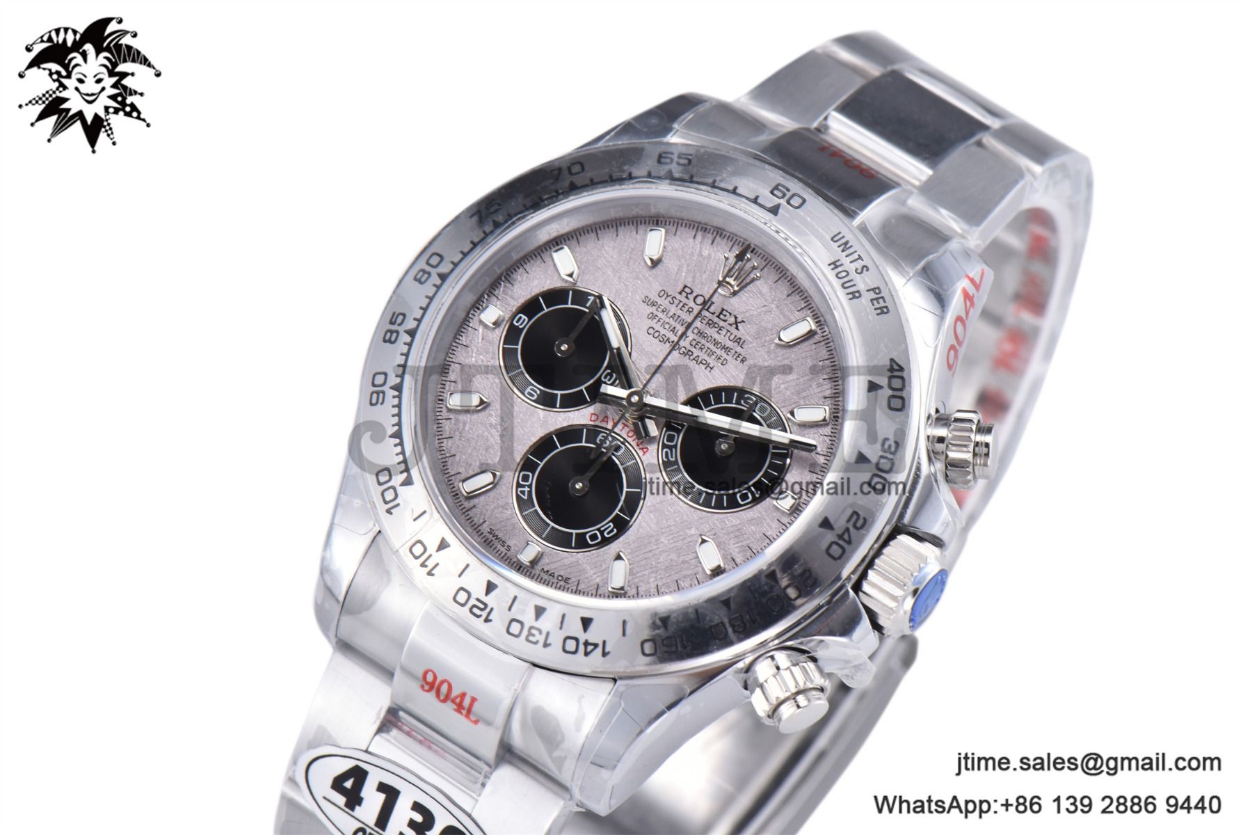 Daytona 116506 40mm SS QF 1:1 Best Edition Meteorite Dial on SS Bracelet SH4130 V3 (Tungsten Heavy Version)