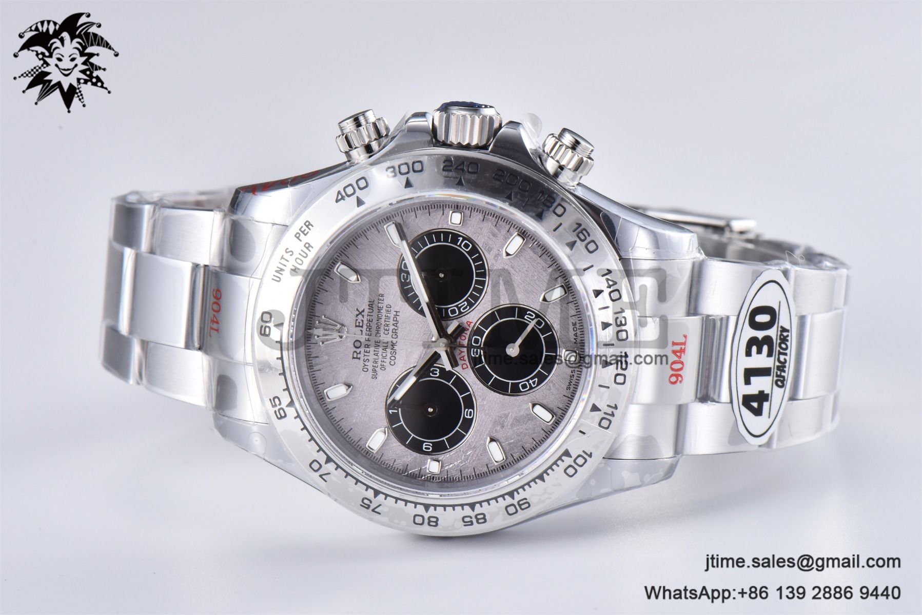 Daytona 116506 40mm SS QF 1:1 Best Edition Meteorite Dial on SS Bracelet SH4130 V3 (Tungsten Heavy Version) - Image 4