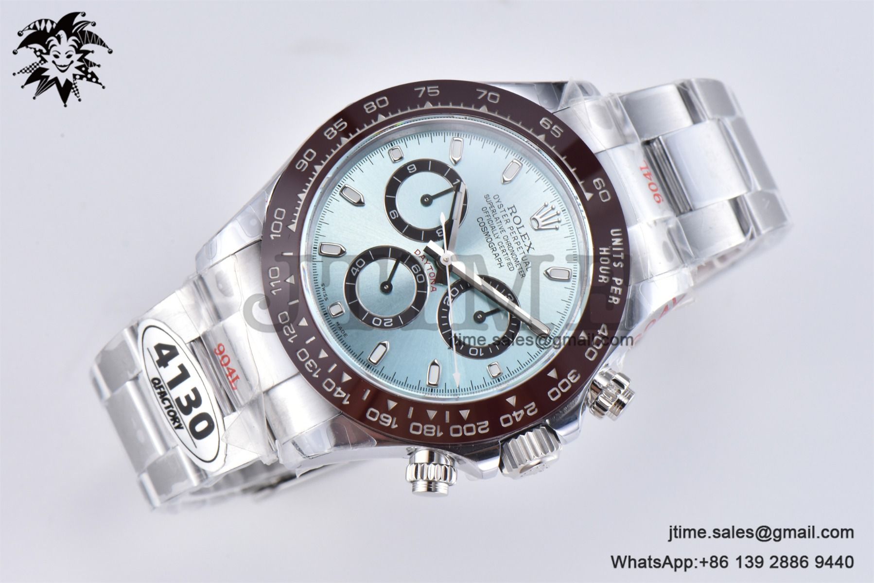 Daytona 116506 40mm SS QF 1:1 Best Edition Blue Stick Dial on SS Bracelet SH4130 V3 (Tungsten Heavy Version) - Image 5