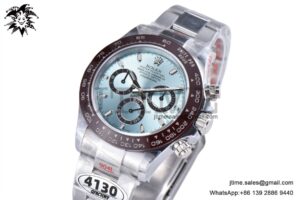 Daytona 116506 40mm SS QF 1:1 Best Edition Blue Stick Dial on SS Bracelet SH4130 V3 (Tungsten Heavy Version)