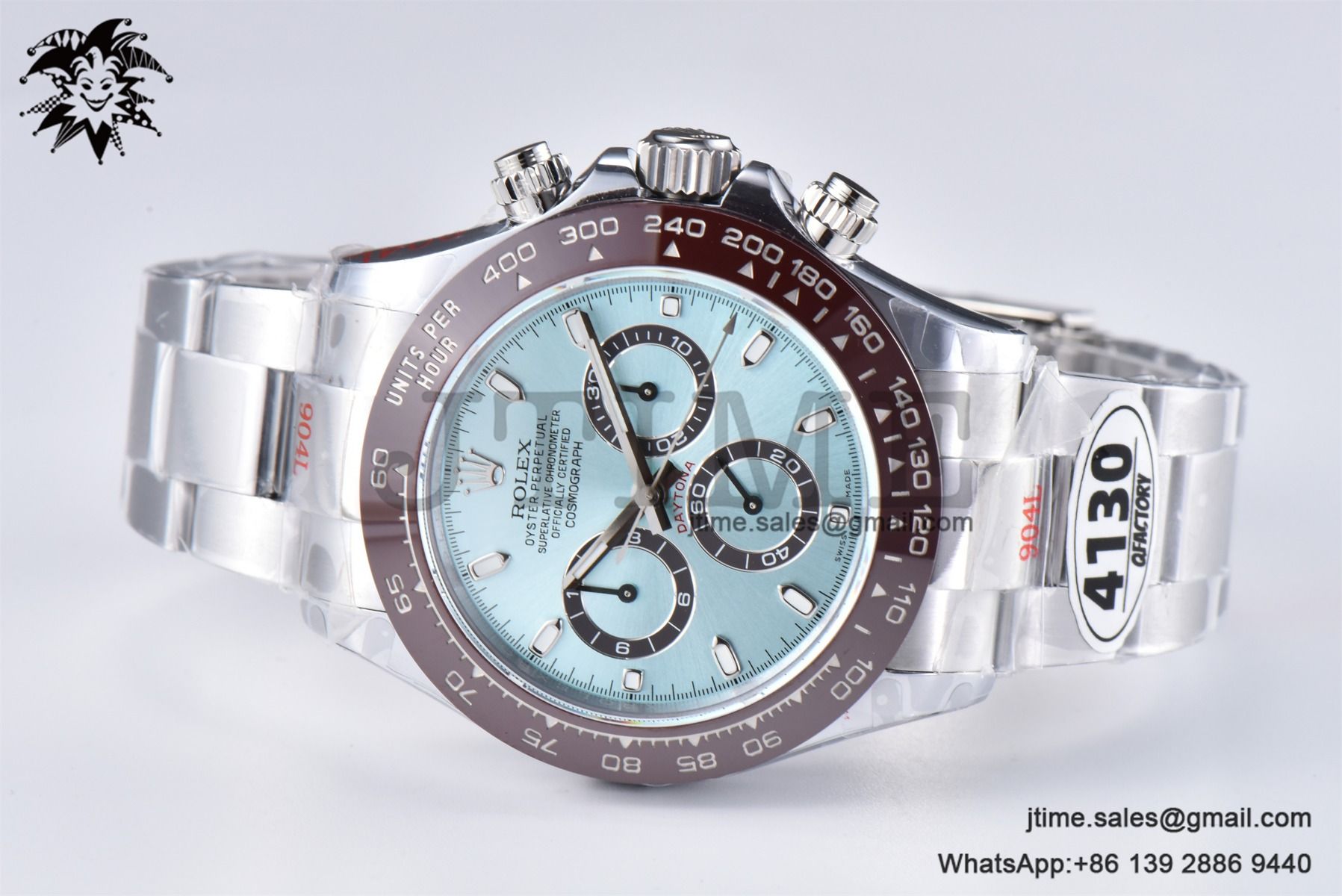 Daytona 116506 40mm SS QF 1:1 Best Edition Blue Stick Dial on SS Bracelet SH4130 V3 (Tungsten Heavy Version) - Image 4