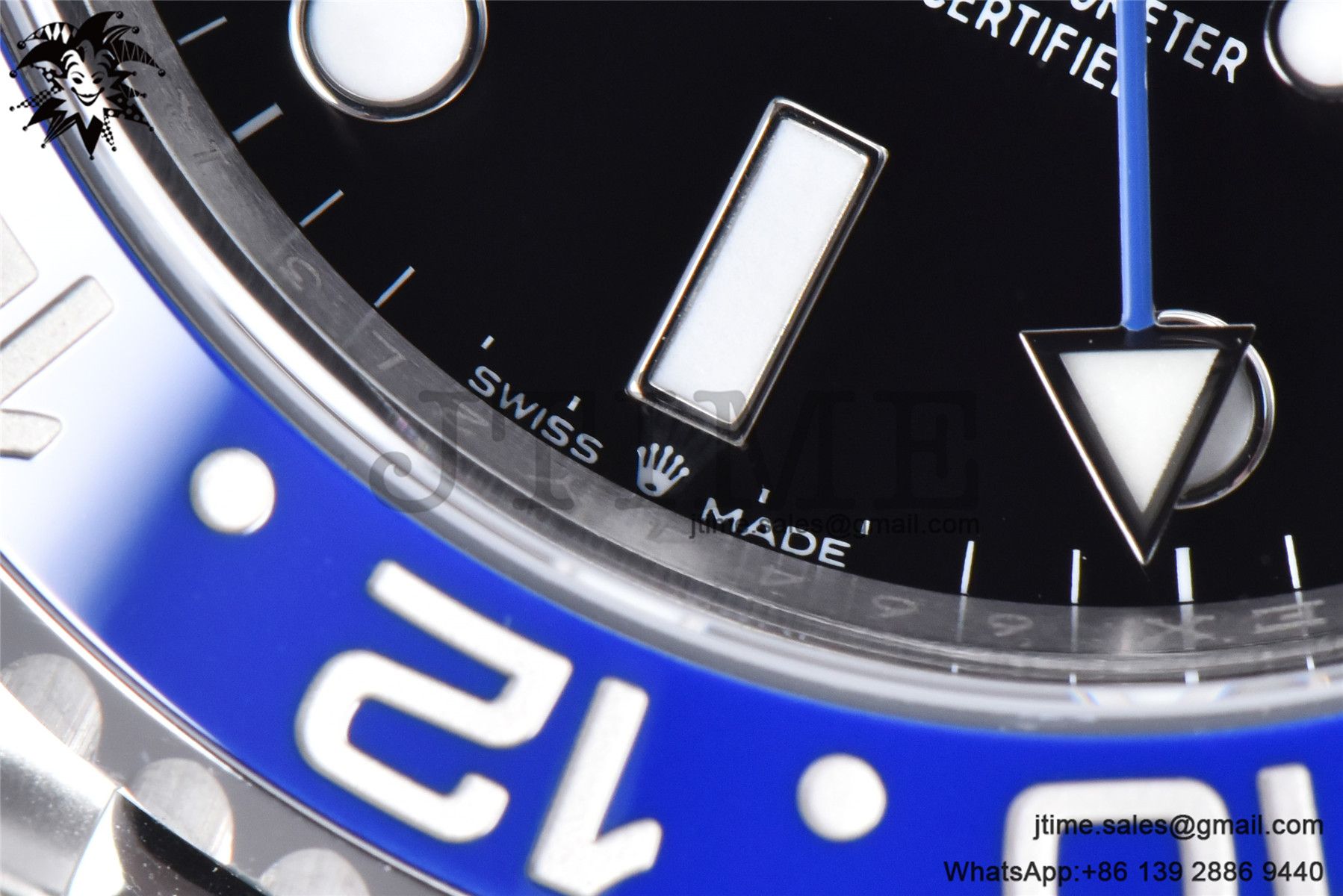 GMT-Master II Batman 126710 BLNR Black/Blue Ceramic 904L Steel Clean Factory Best Edition on Jubilee Bracelet DD3285 CHS - Image 10