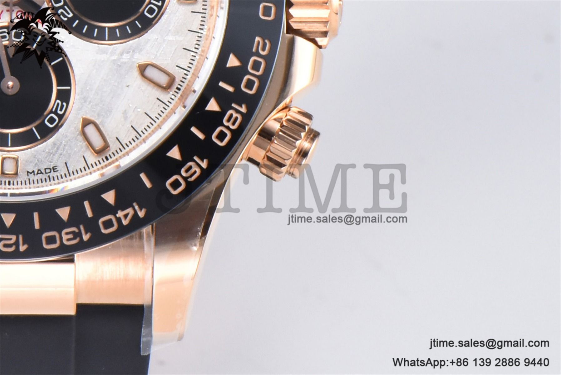 Daytona 116515 RG Gold Factory 1:1 Best Edition Meteorite Dial on Oysterflex Rubber Strap SA4130 (Tungsten Heavy Version)A - Image 10