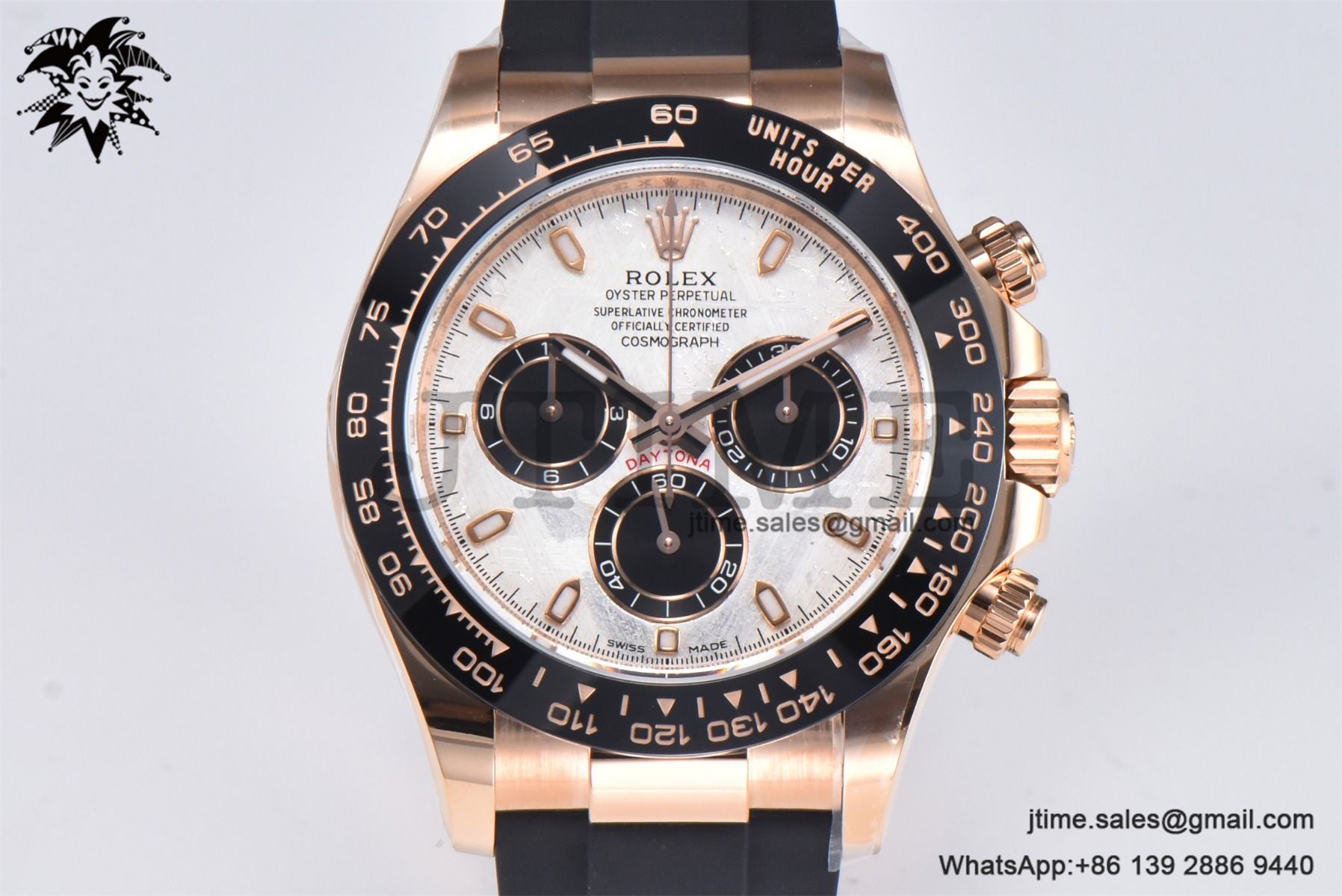 Daytona 116515 RG Gold Factory 1:1 Best Edition Meteorite Dial on Oysterflex Rubber Strap SA4130 (Tungsten Heavy Version)A - Image 4