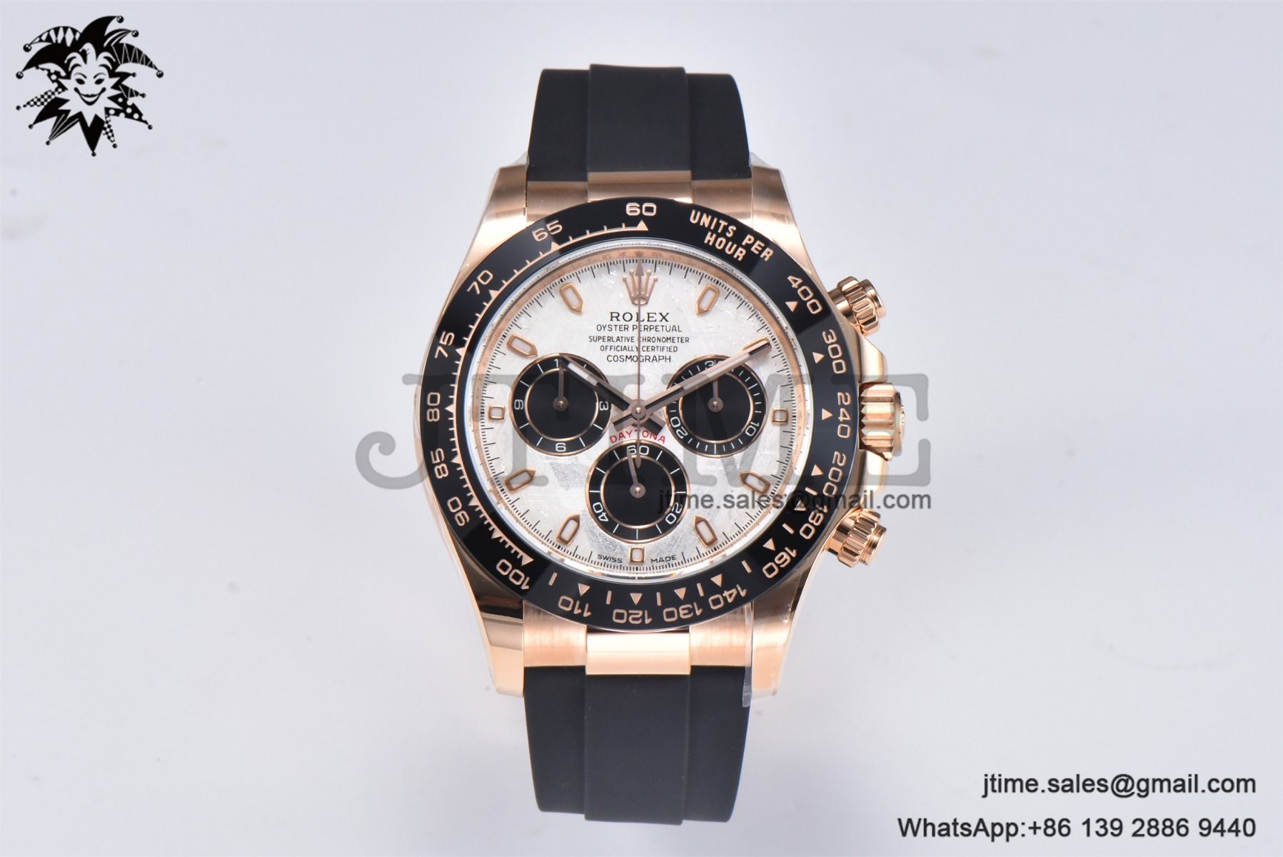 Daytona 116515 RG Gold Factory 1:1 Best Edition Meteorite Dial on Oysterflex Rubber Strap SA4130 (Tungsten Heavy Version)A - Image 3