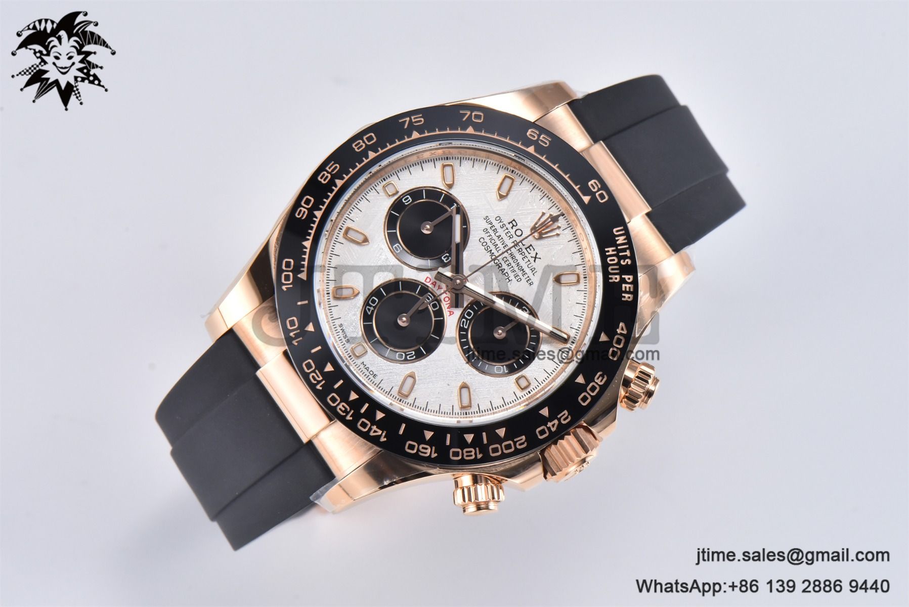 Daytona 116515 RG Gold Factory 1:1 Best Edition Meteorite Dial on Oysterflex Rubber Strap SA4130 (Tungsten Heavy Version)A - Image 7