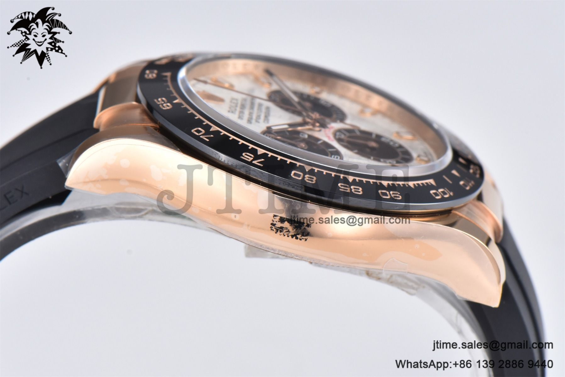 Daytona 116515 RG Gold Factory 1:1 Best Edition Meteorite Dial on Oysterflex Rubber Strap SA4130 (Tungsten Heavy Version)A - Image 8