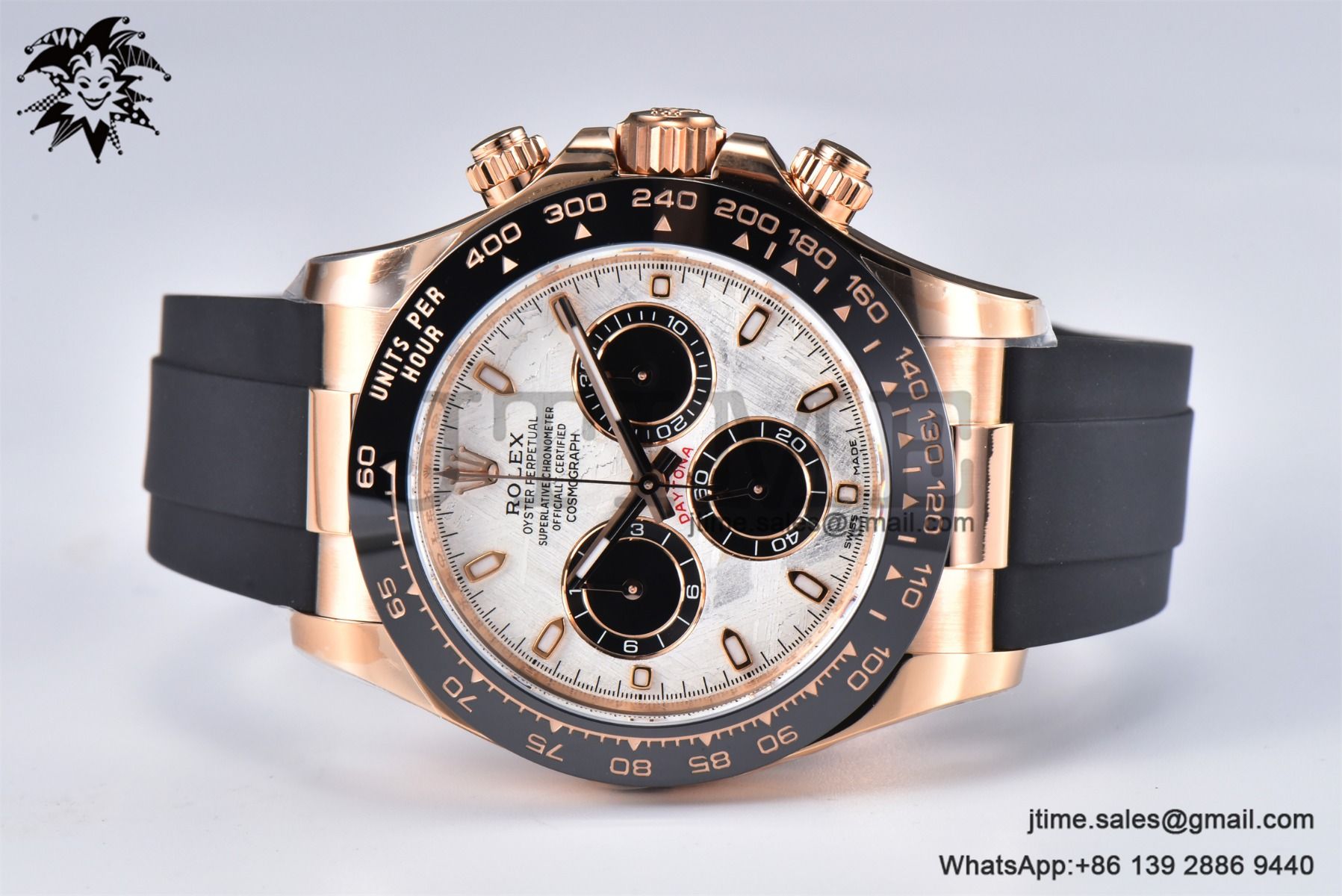 Daytona 116515 RG Gold Factory 1:1 Best Edition Meteorite Dial on Oysterflex Rubber Strap SA4130 (Tungsten Heavy Version)A - Image 5